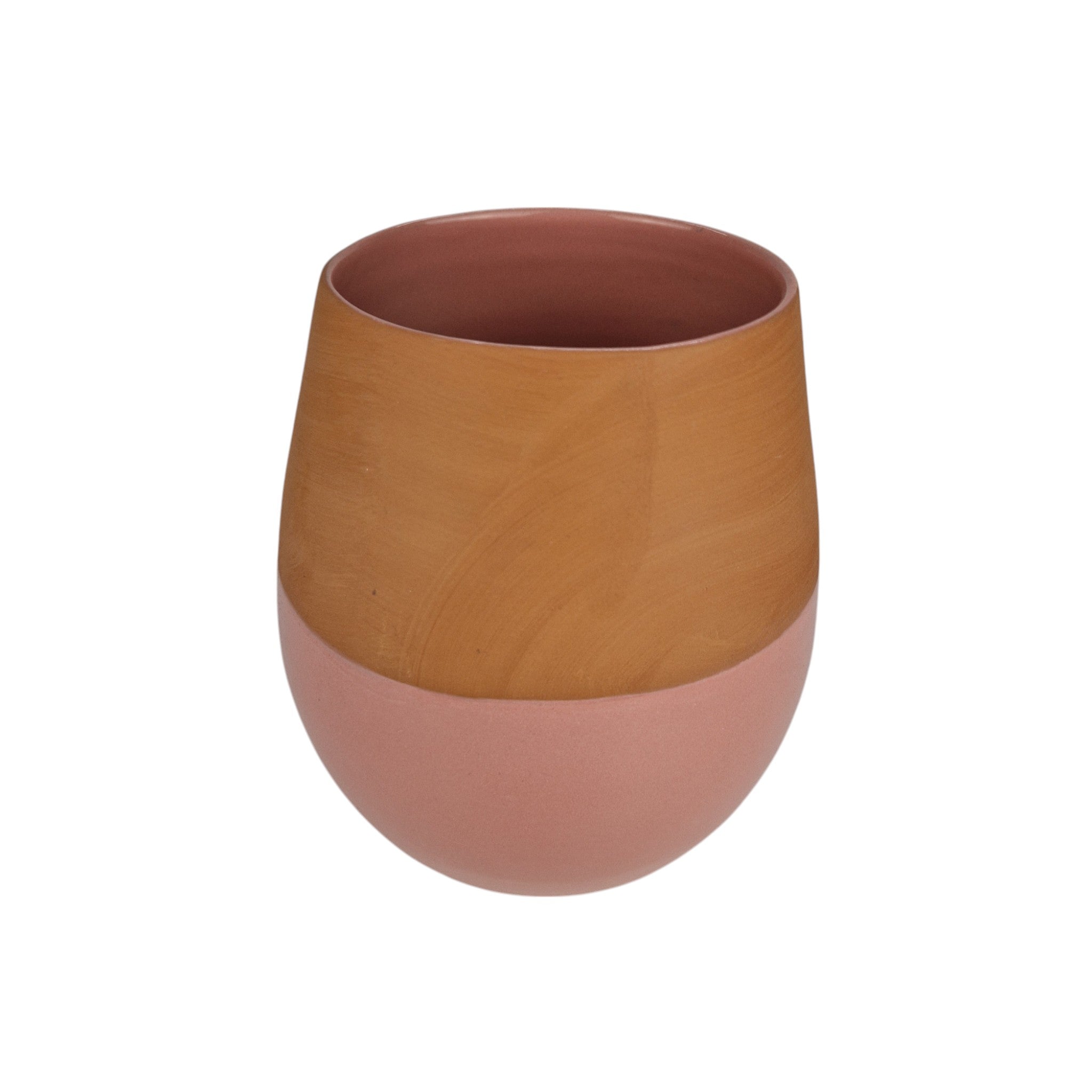 Teracotta handmade Moroccan ceramic vase