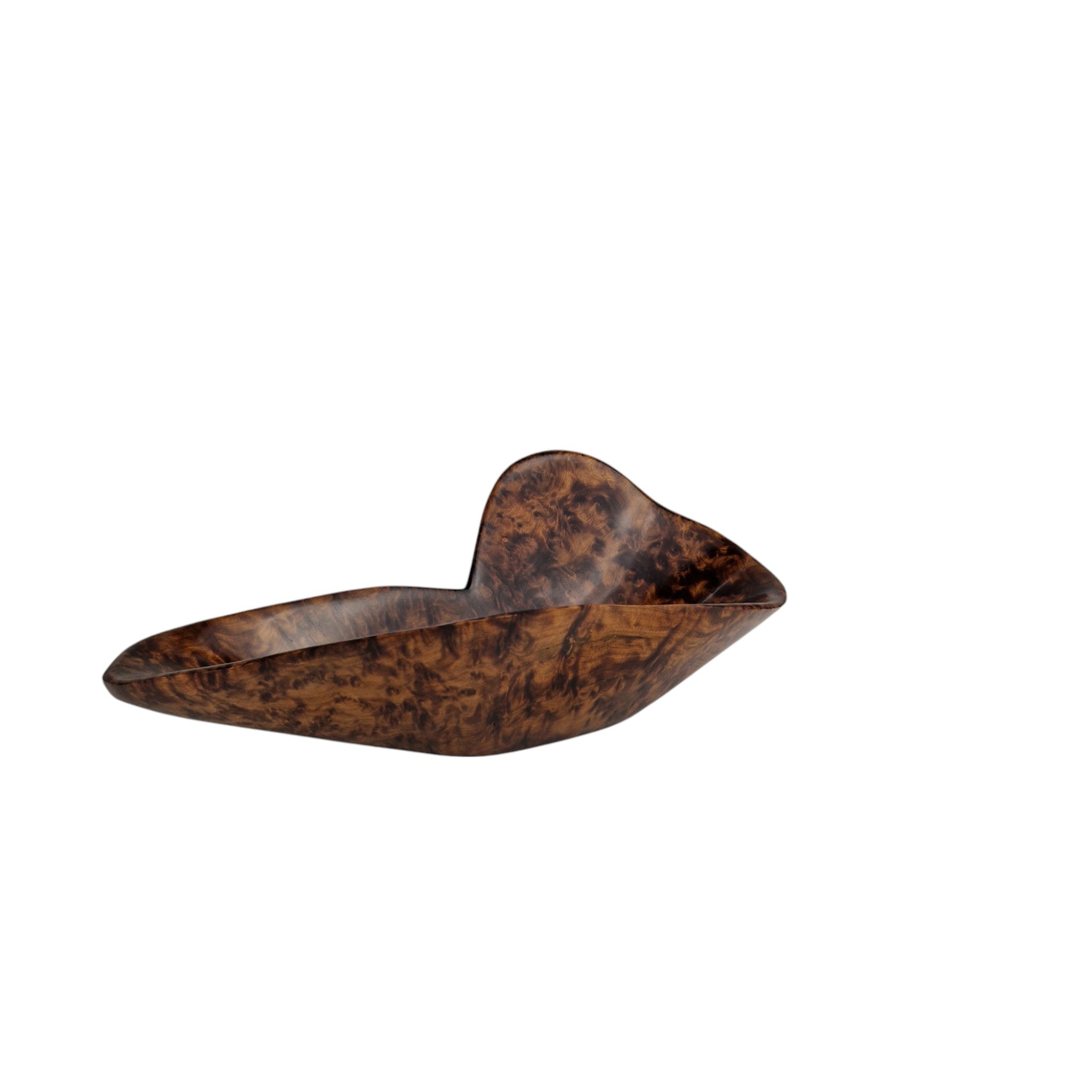 Sculpted Moroccan Thuya Wood art bowl