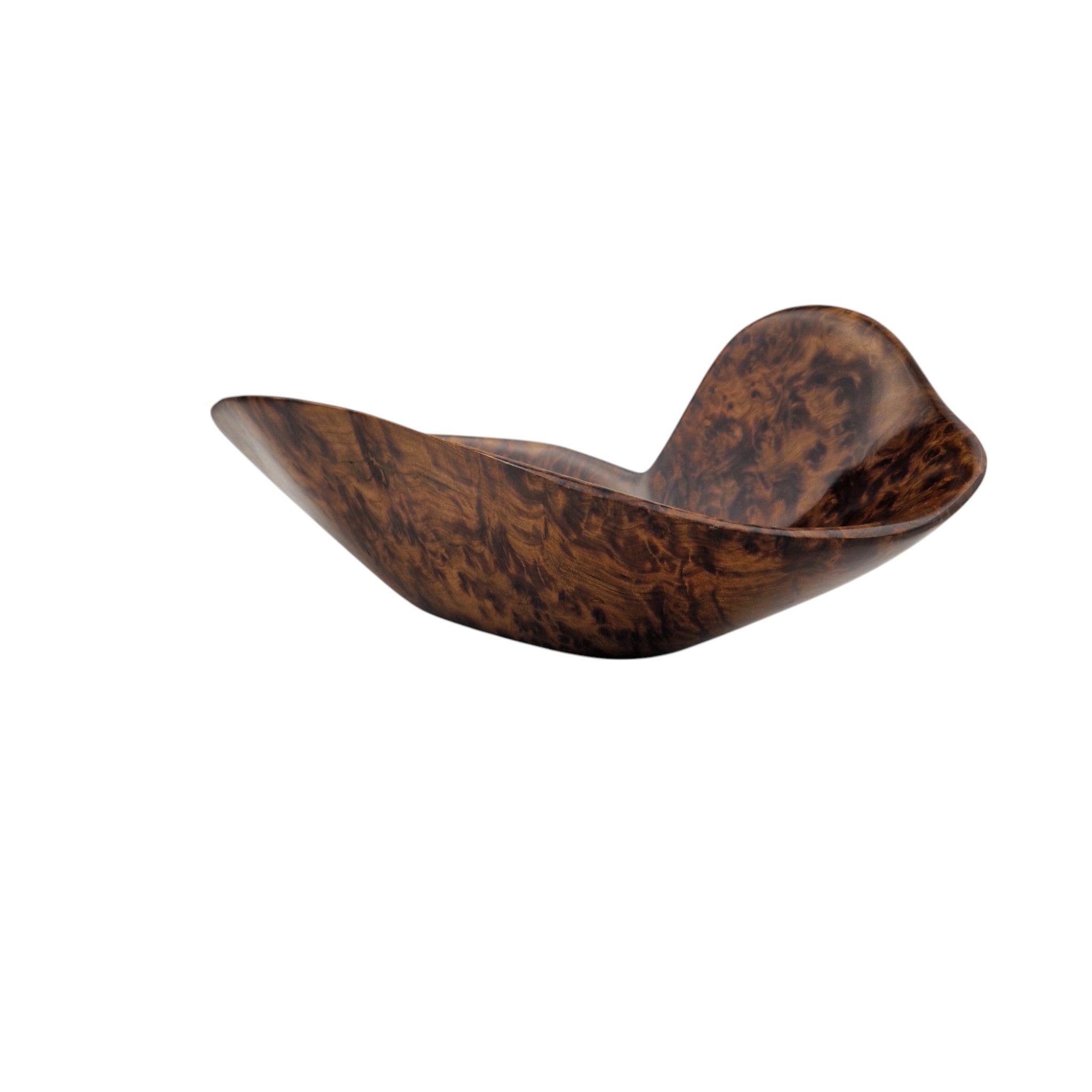 Sculpted Moroccan Thuya Wood art bowl