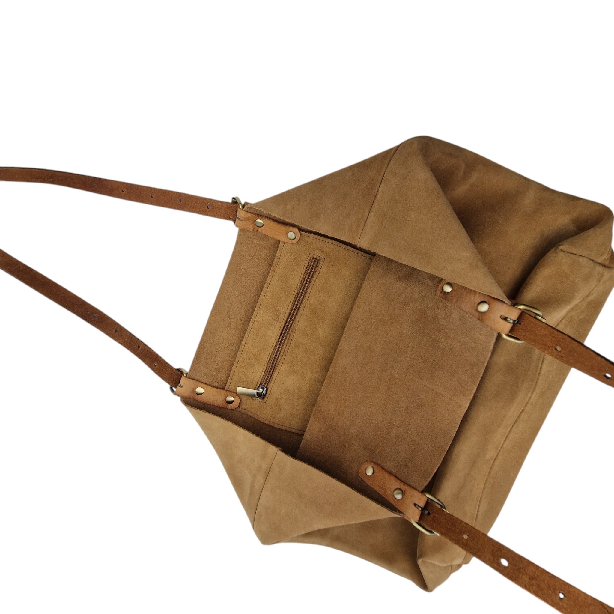 Suede Leather Tote Bag