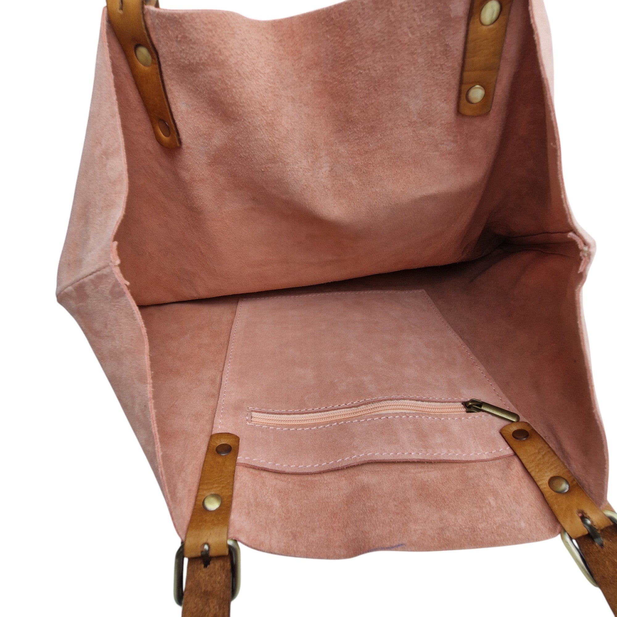 Suede Leather Tote Bag