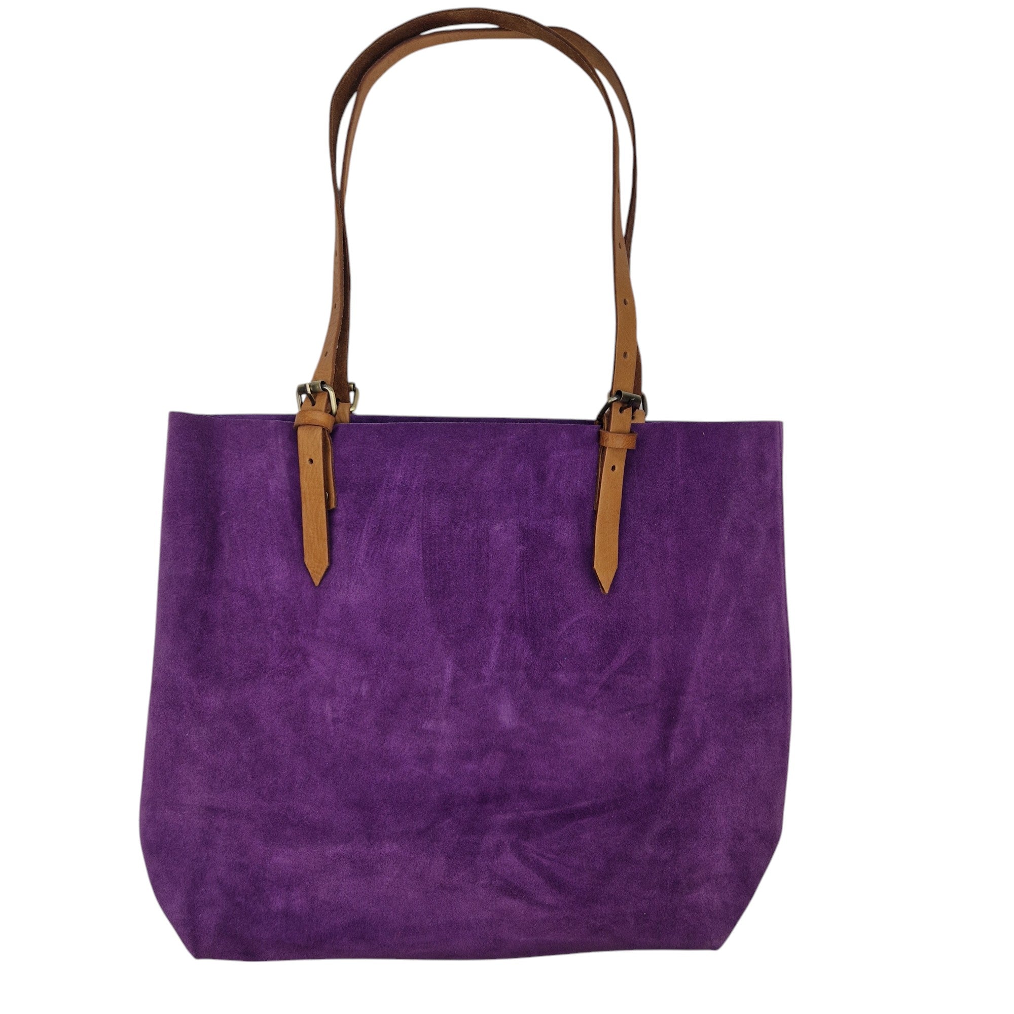 Suede Leather Tote Bag