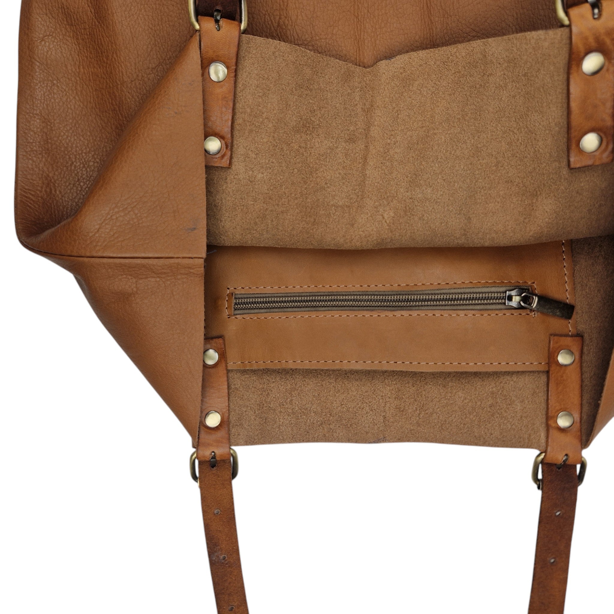 Suede Leather Tote Bag