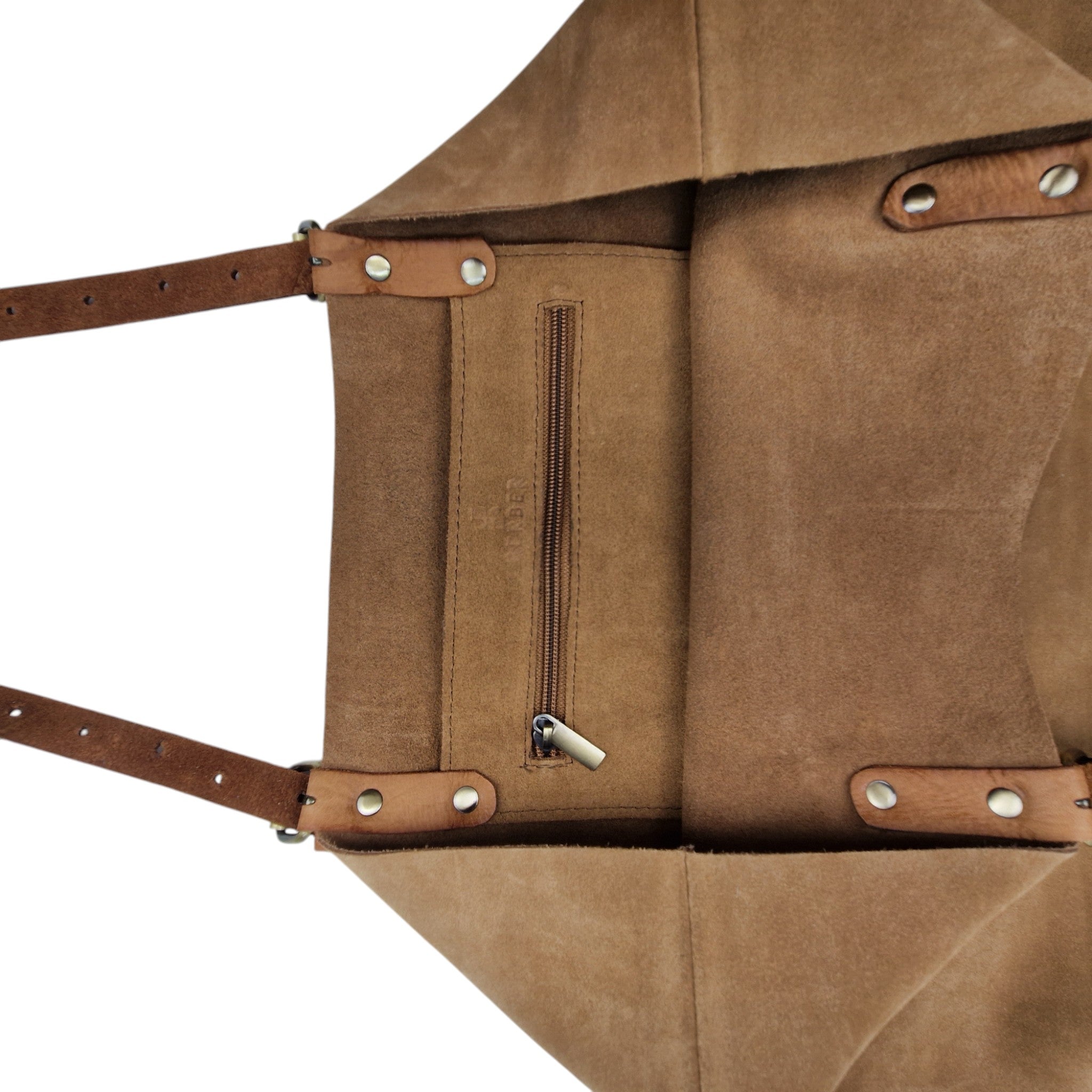 Suede Leather Tote Bag