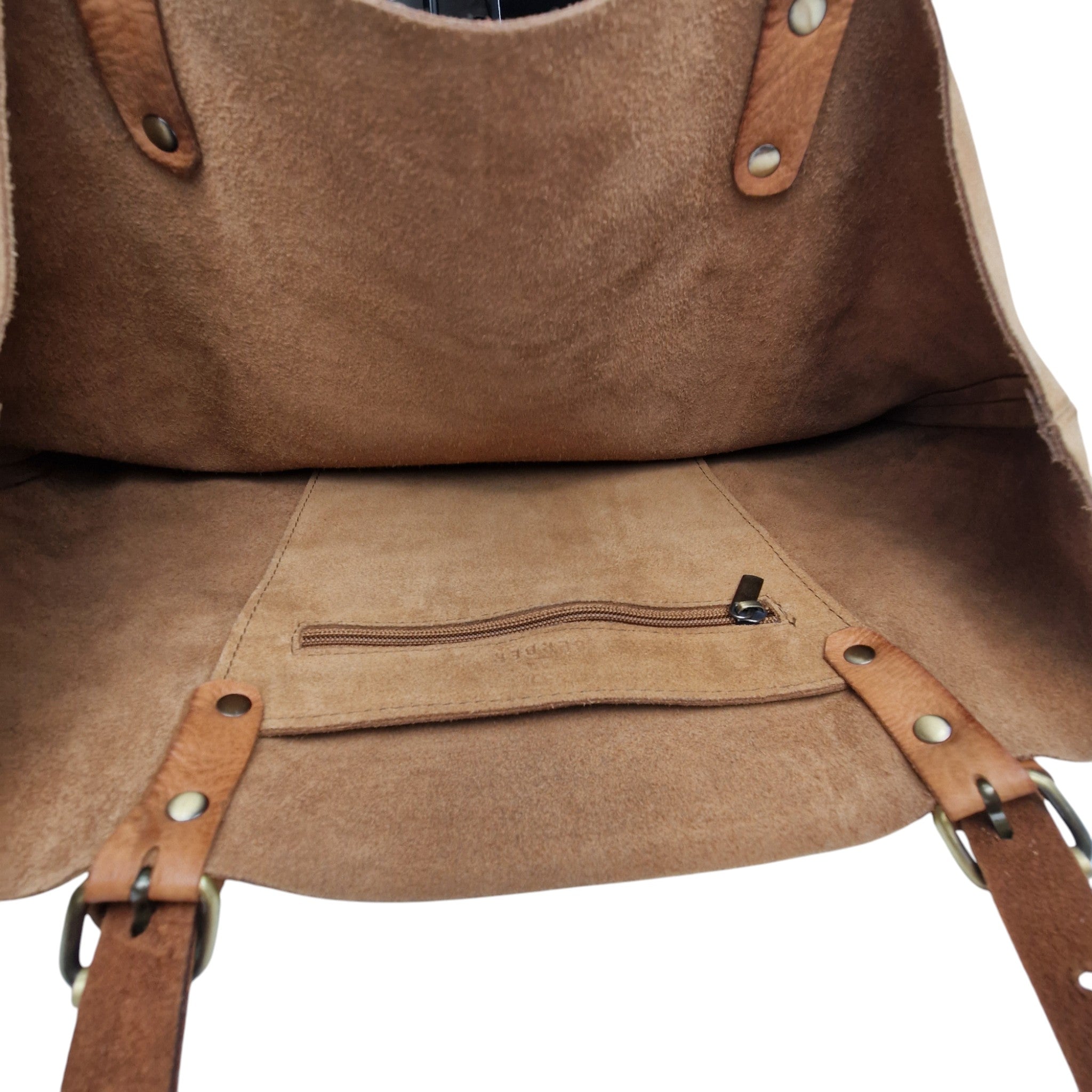 Suede Leather Tote Bag