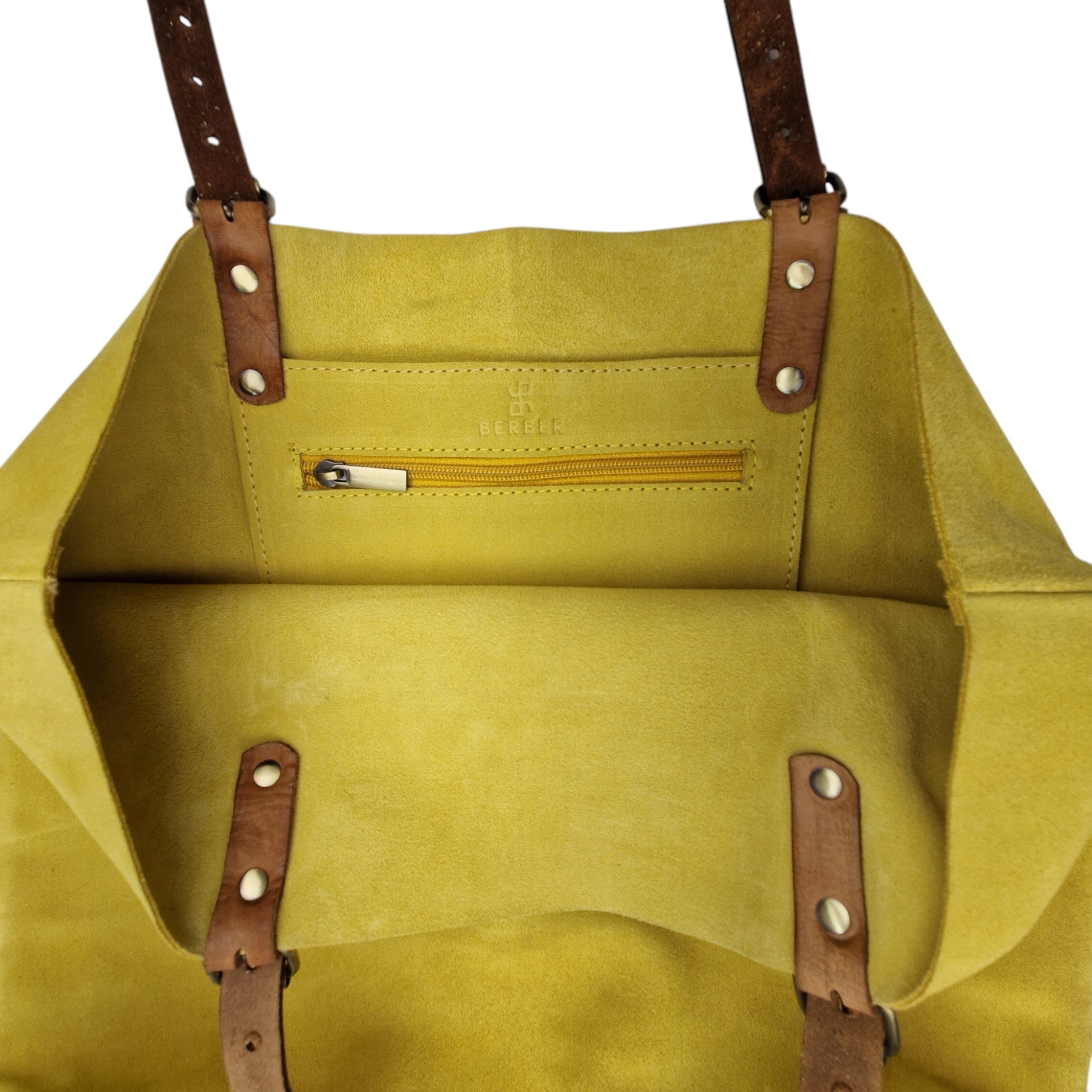 Suede Leather Tote Bag