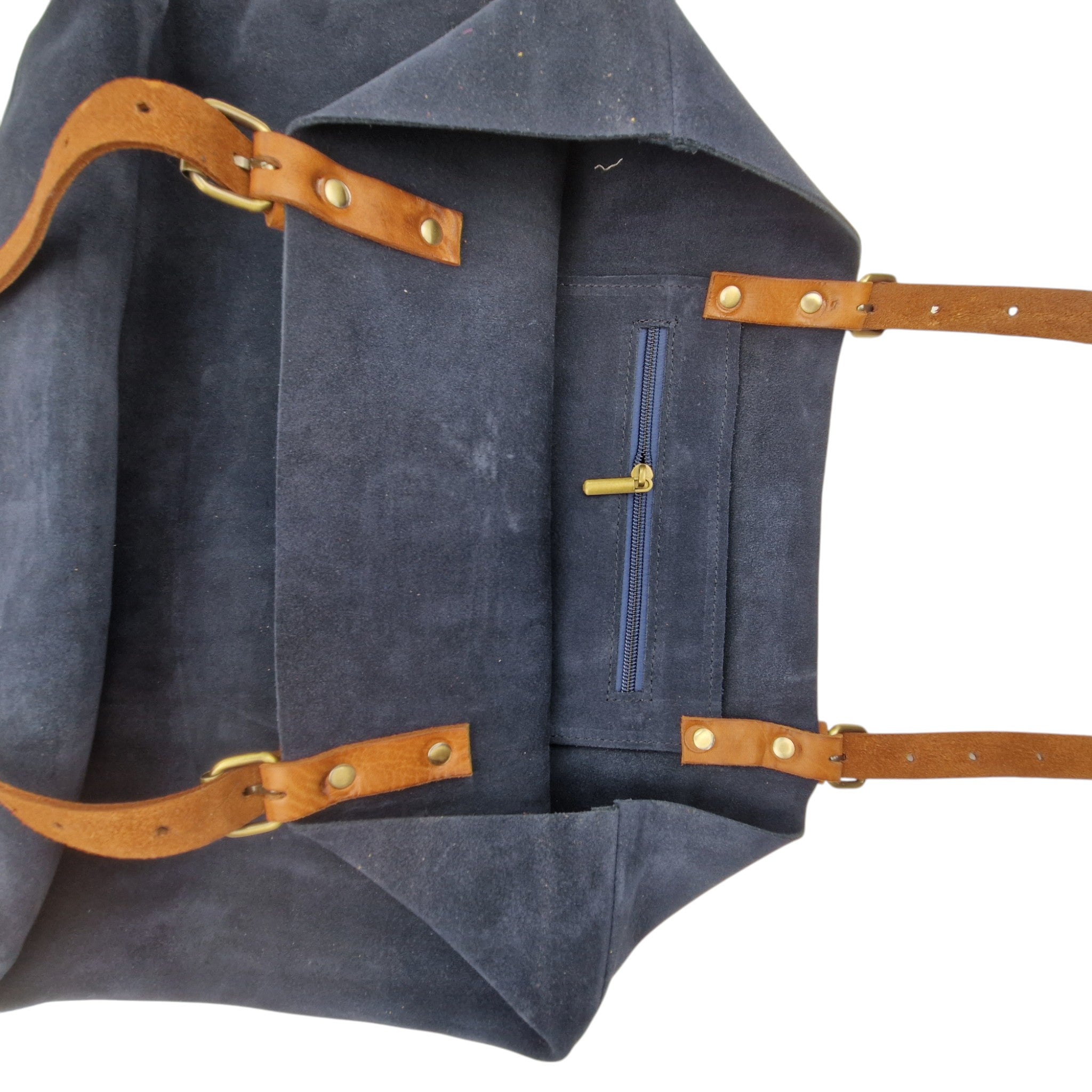 Suede Leather Tote Bag