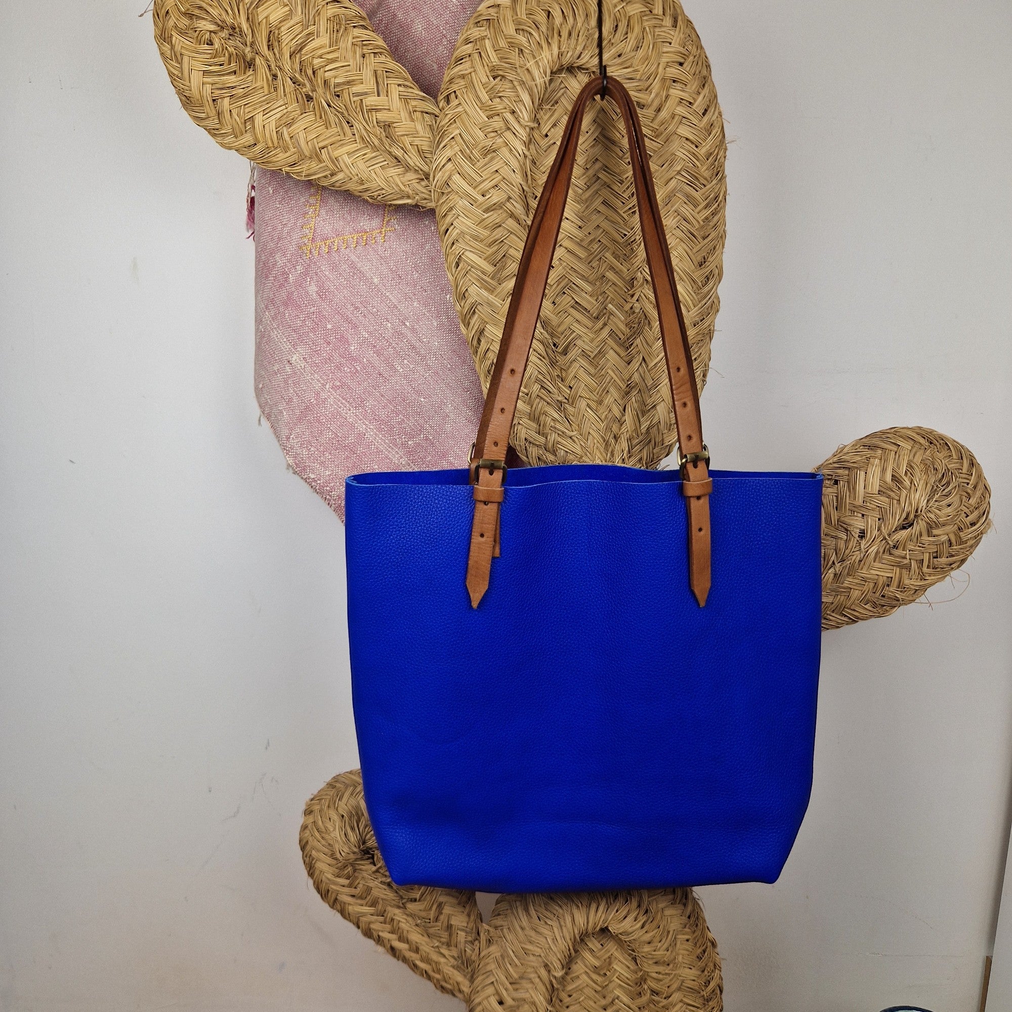 Suede Leather Tote Bag