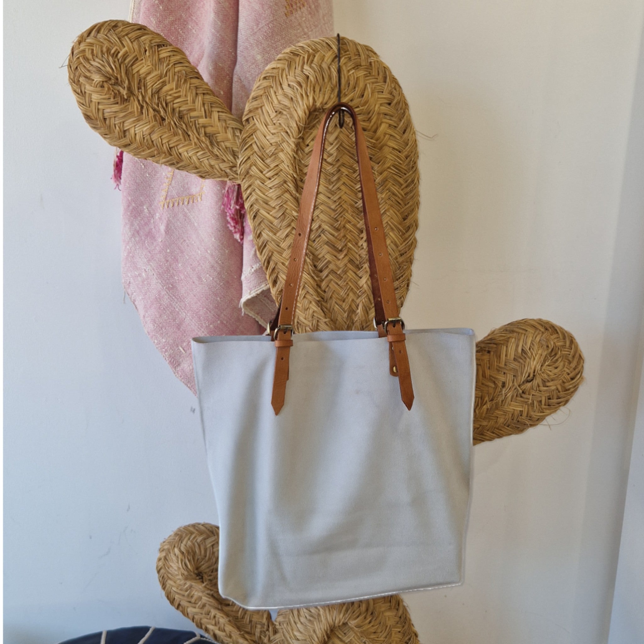 Suede Leather Tote Bag