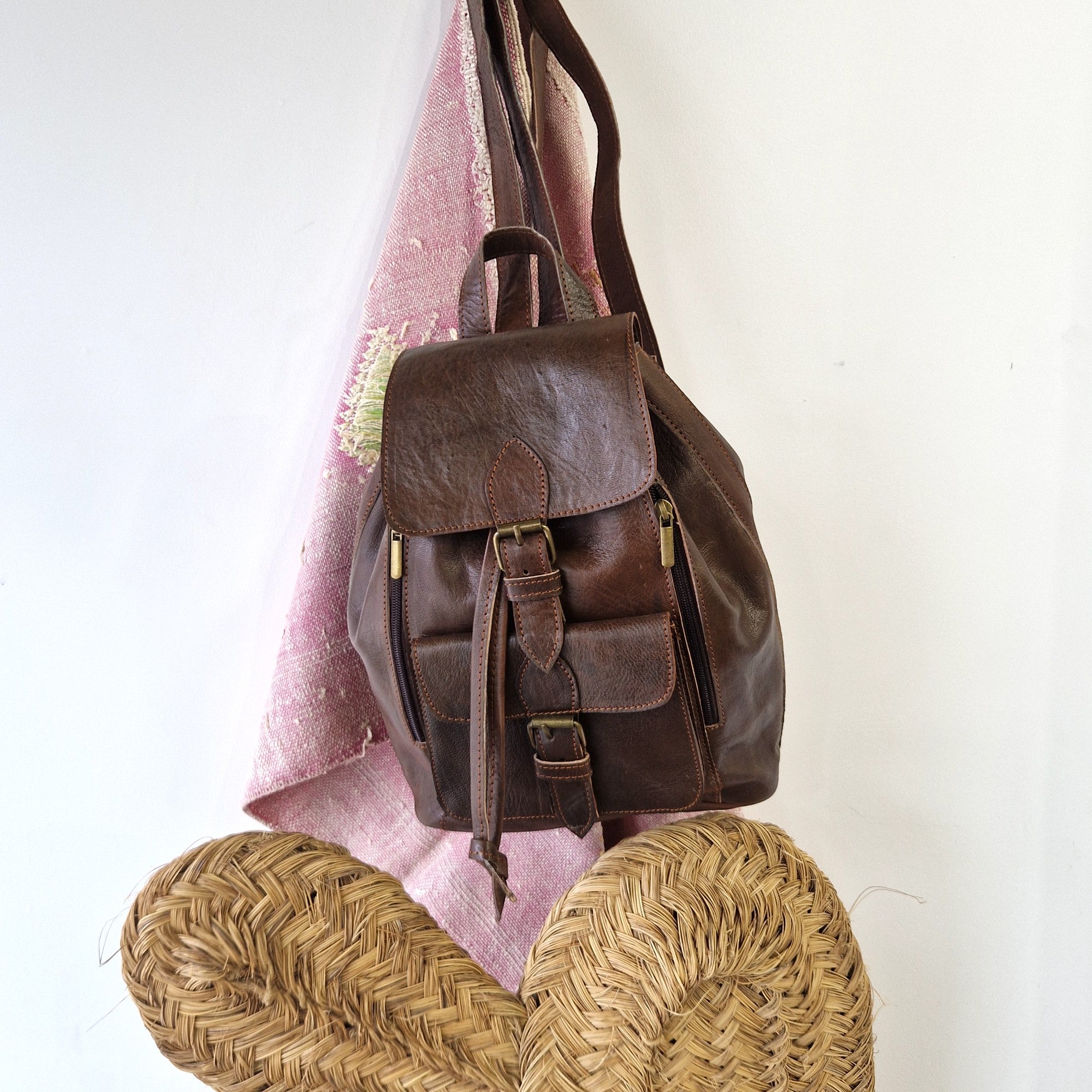 LEATHER KILIM BACKPACKS