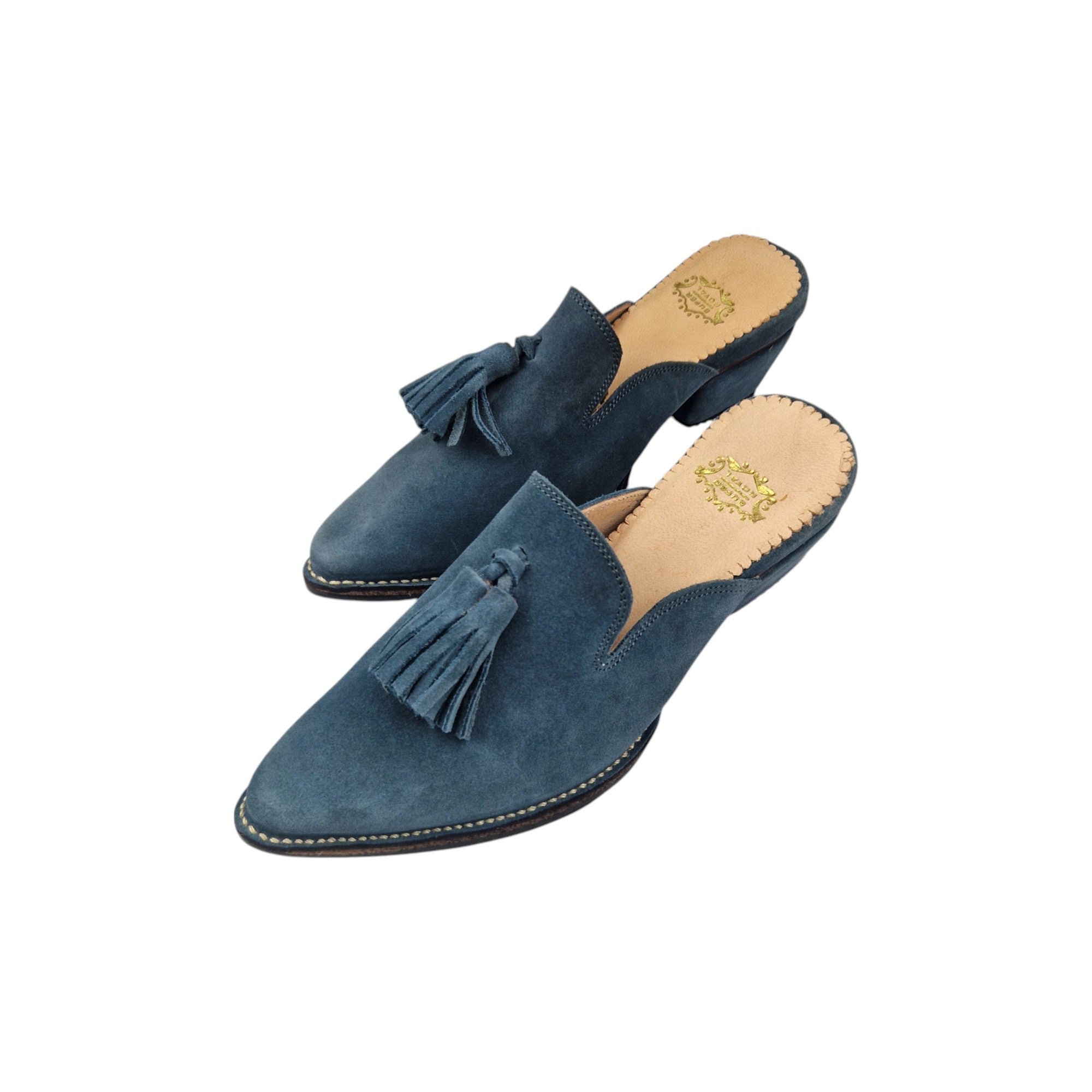 Moroccan Babouche Slippers with heel  for Women