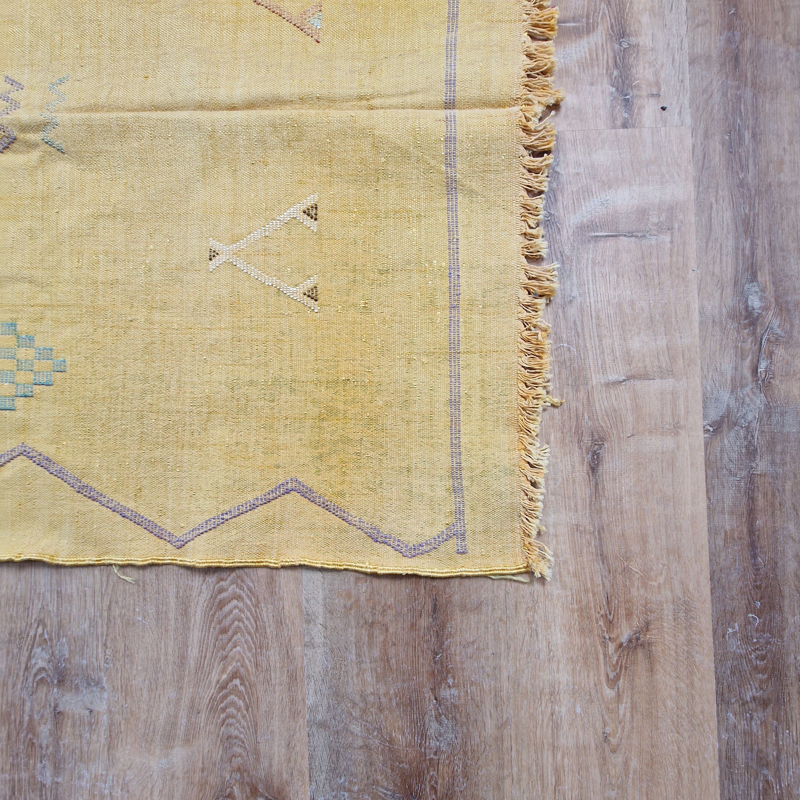 Moroccan Cactus Silk Rug Yellow