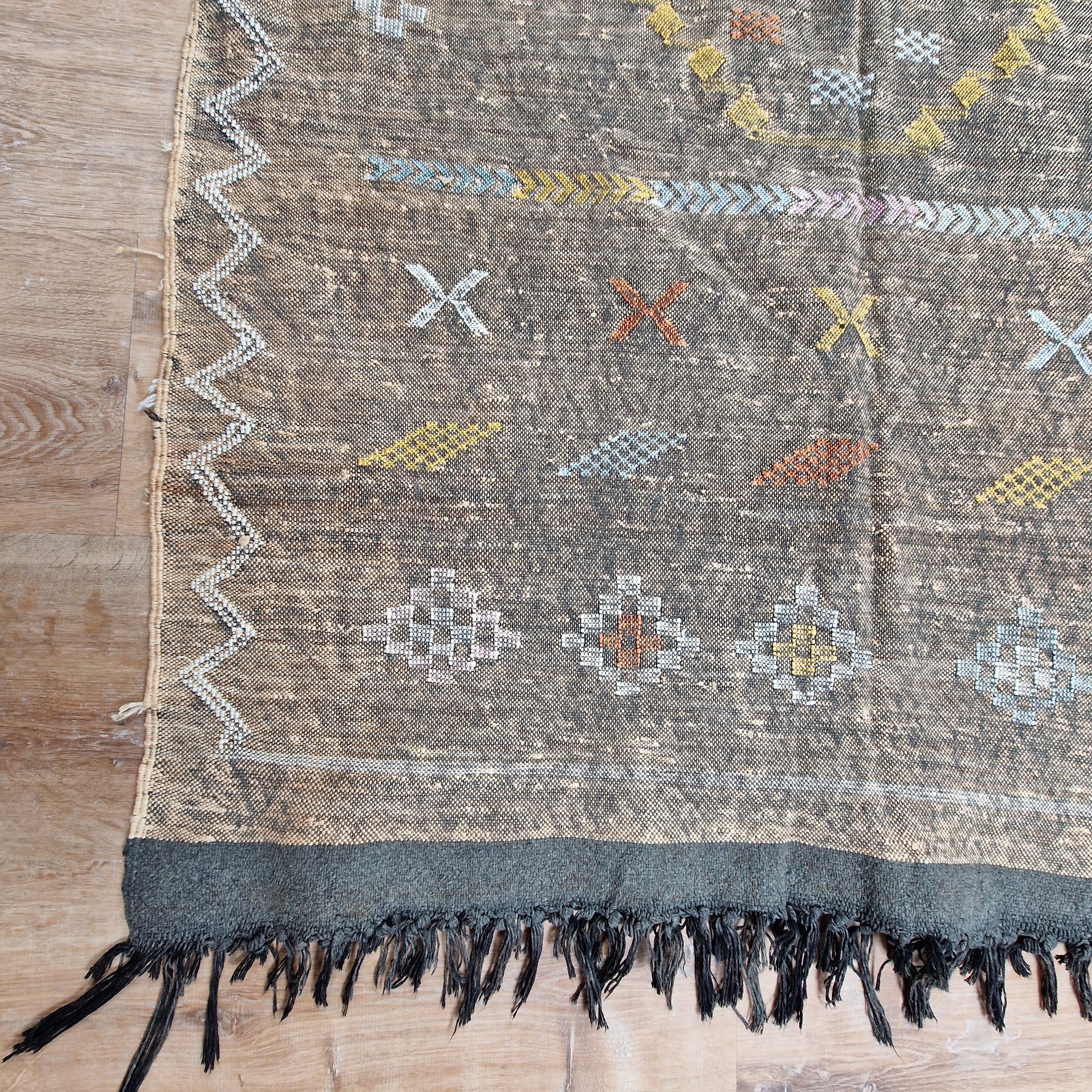 Moroccan Cactus Silk Rug Brown