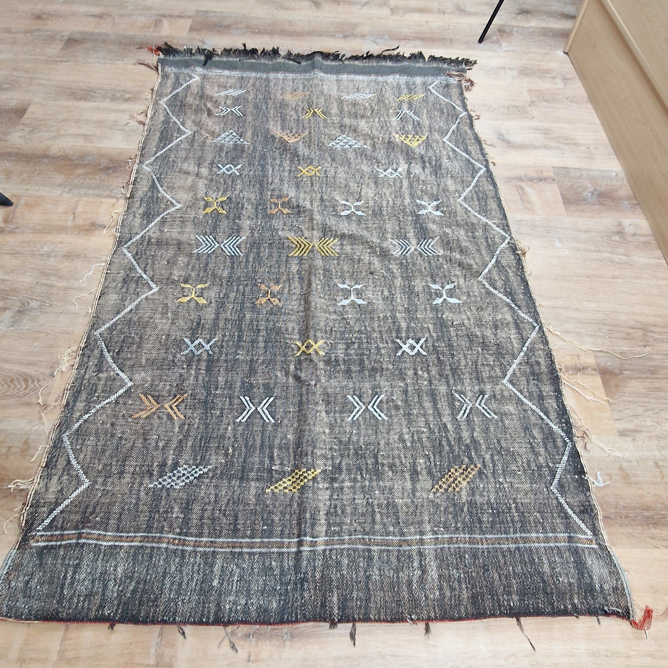 Moroccan Cactus Silk Rug Brown