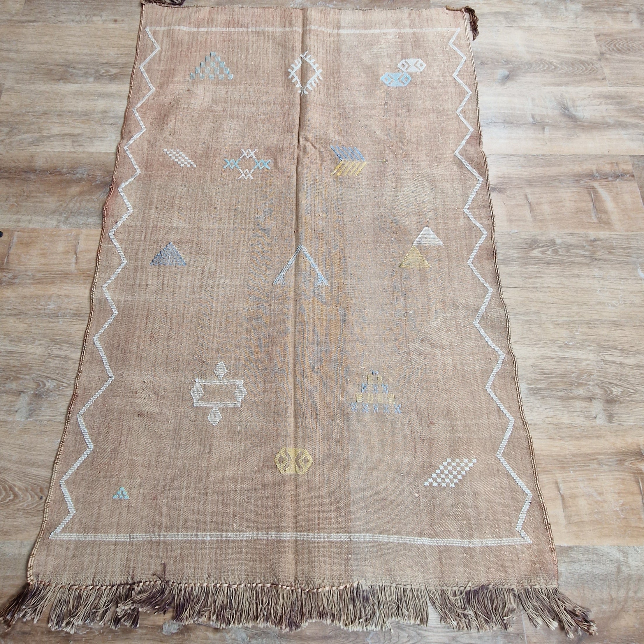 Moroccan Cactus Silk Rug Brown