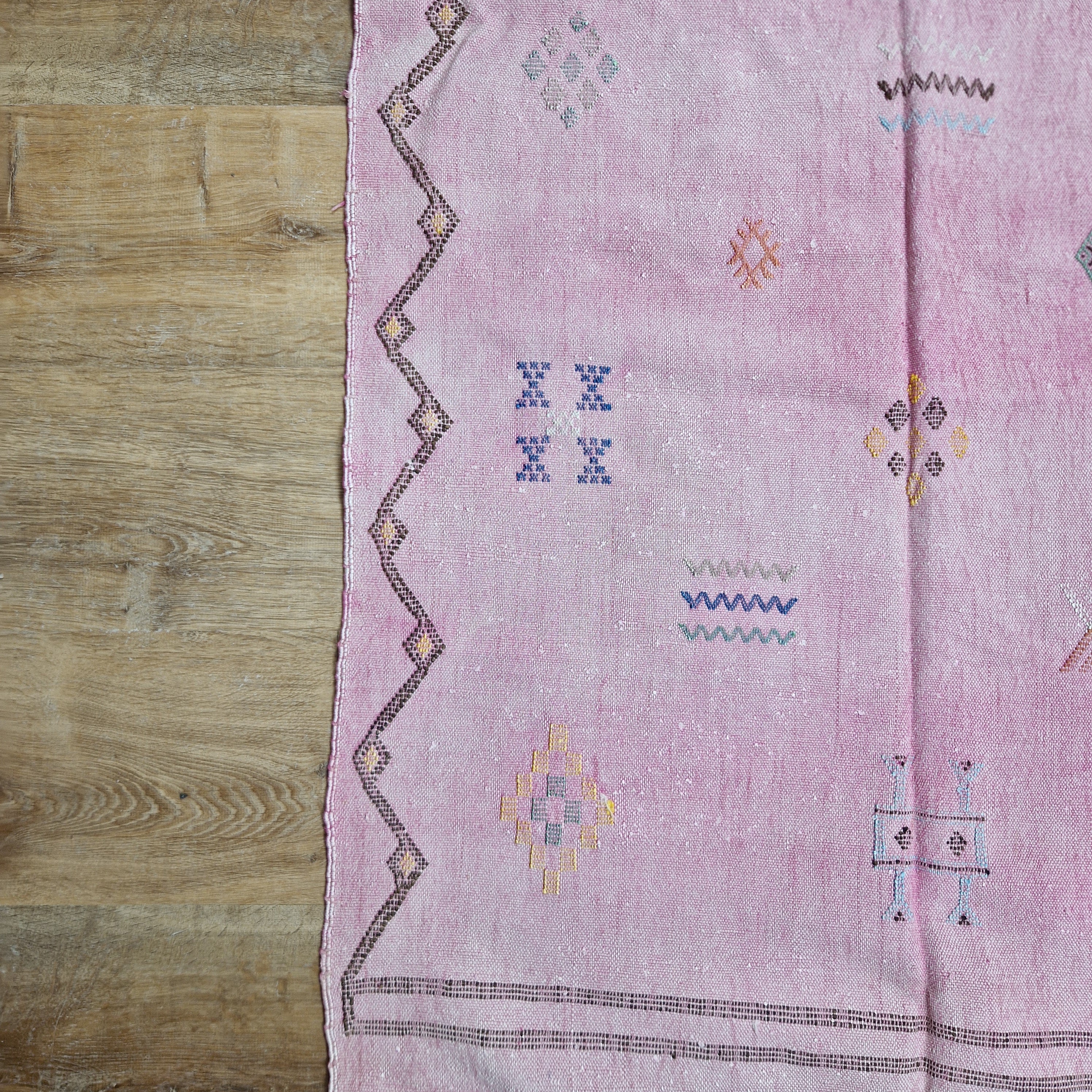 Moroccan Cactus Silk Rug Pink