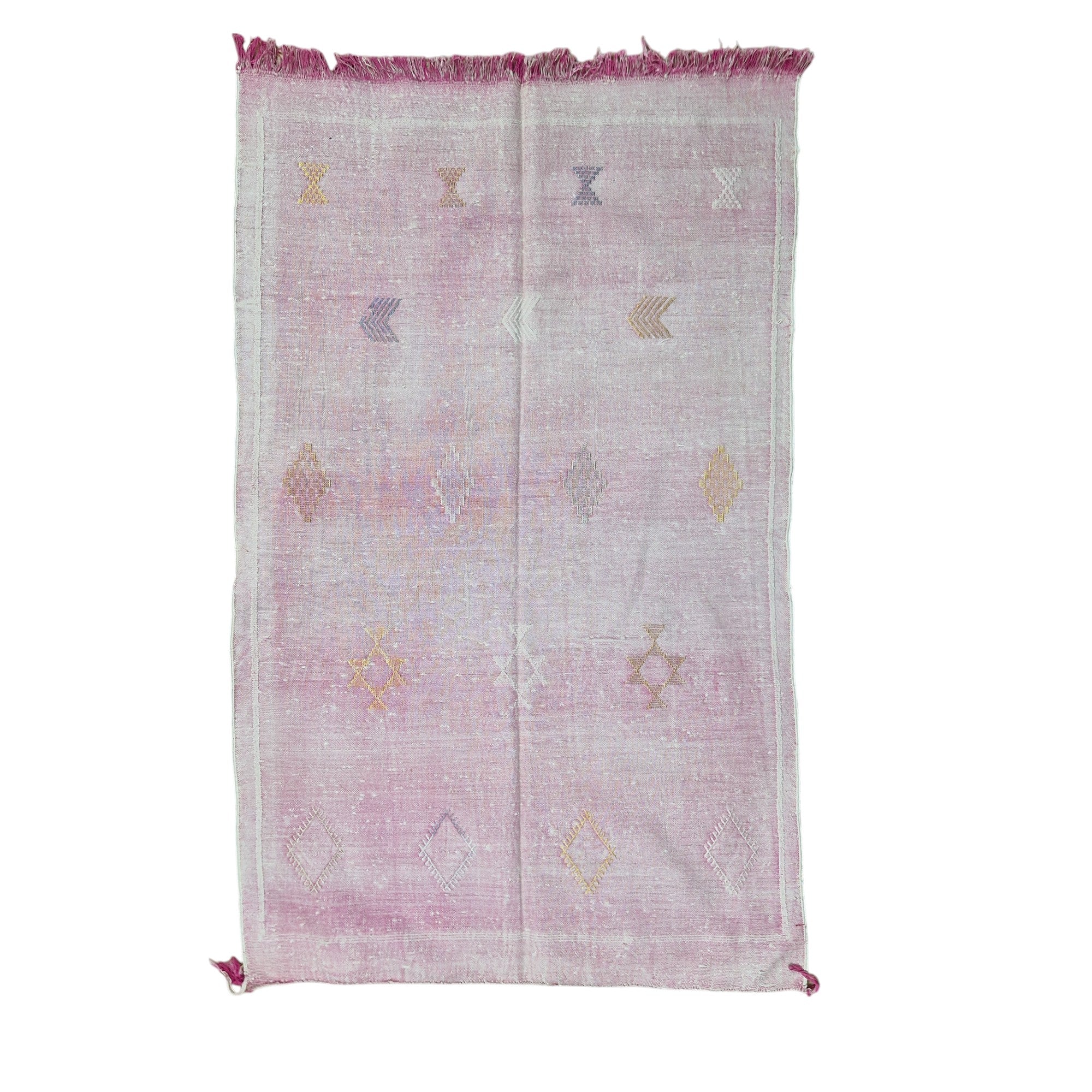 Moroccan Cactus Silk Rug Pink