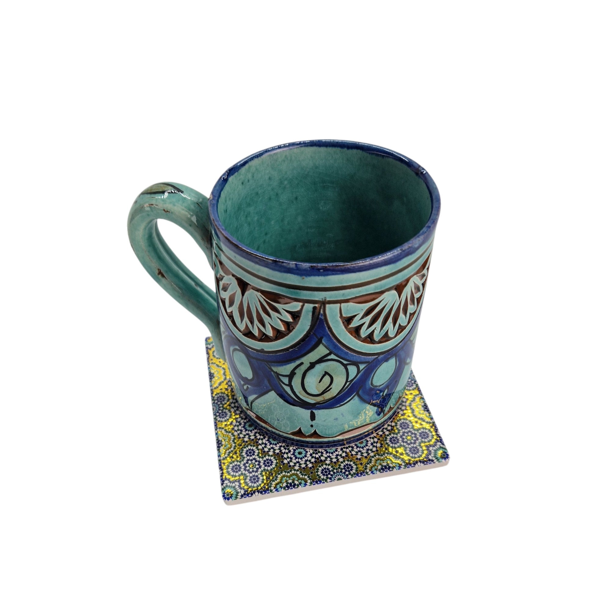 Coasters for Drinks, Ceramic Mozaic Coasters for Coffee, Mugs,