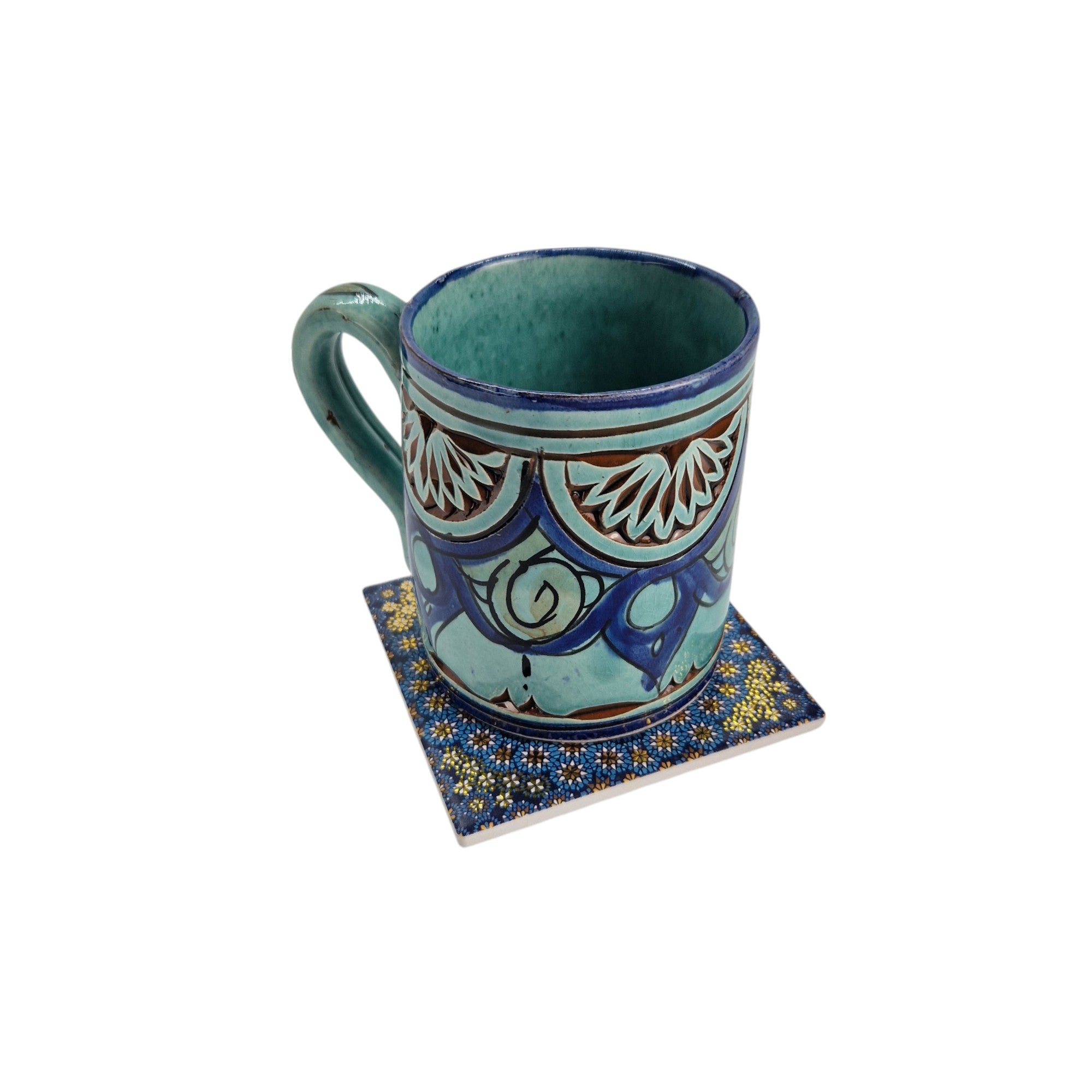 Coasters for Drinks, Ceramic Mozaic Coasters for Coffee, Mugs,