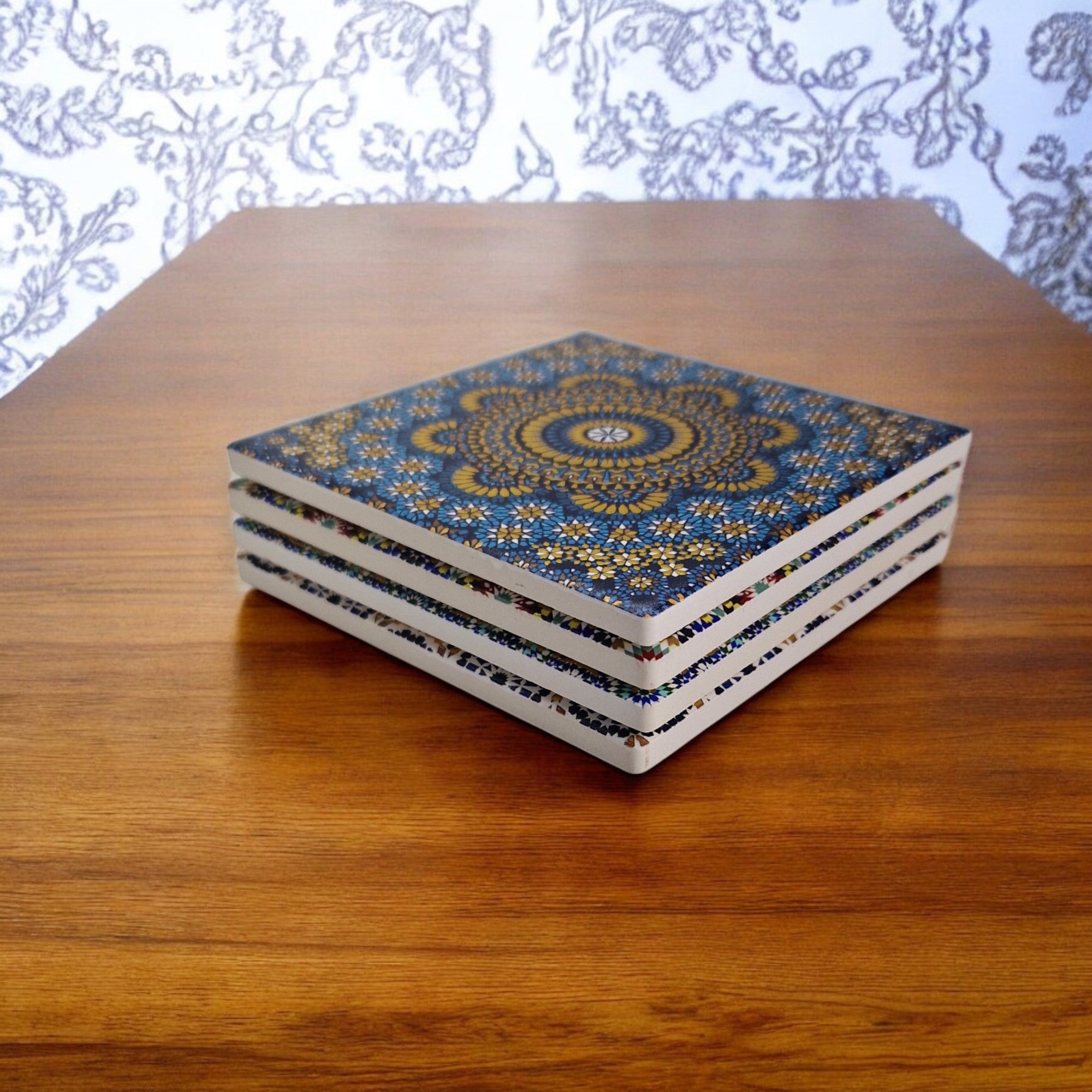 Coasters for Drinks, Ceramic Mozaic Coasters for Coffee, Mugs,