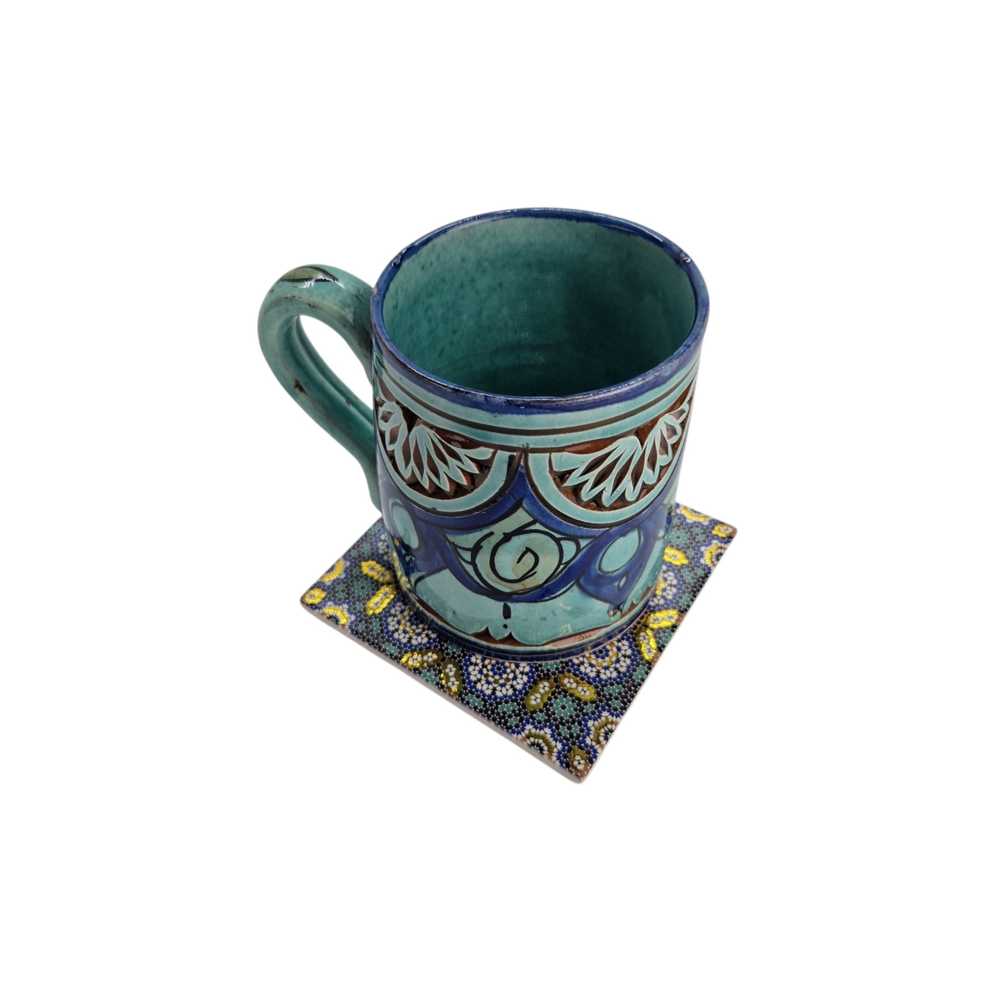 Coasters for Drinks, Ceramic Mozaic Coasters for Coffee, Mugs,