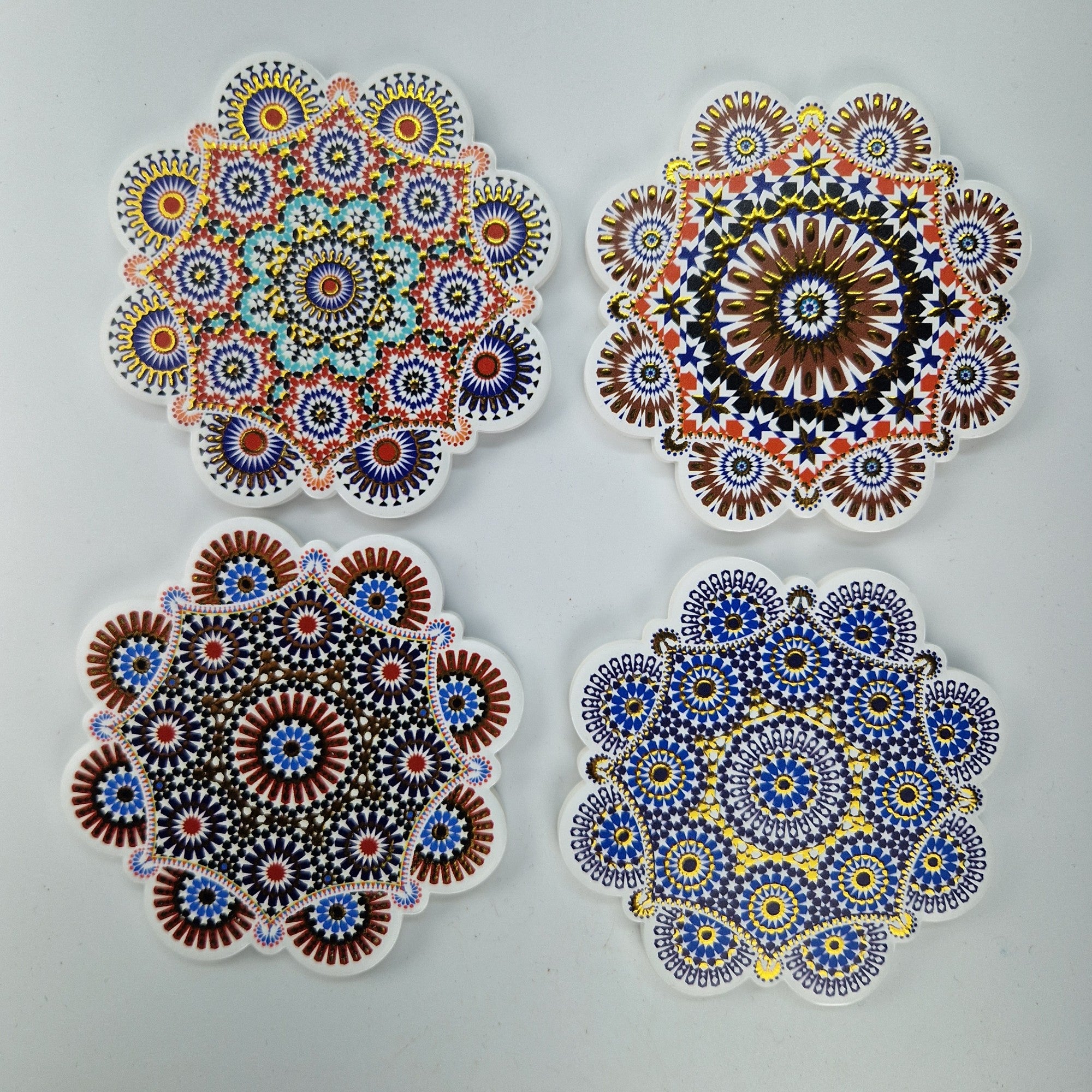 Coasters for Drinks, Ceramic Mozaic Coasters for Coffee, Mugs,