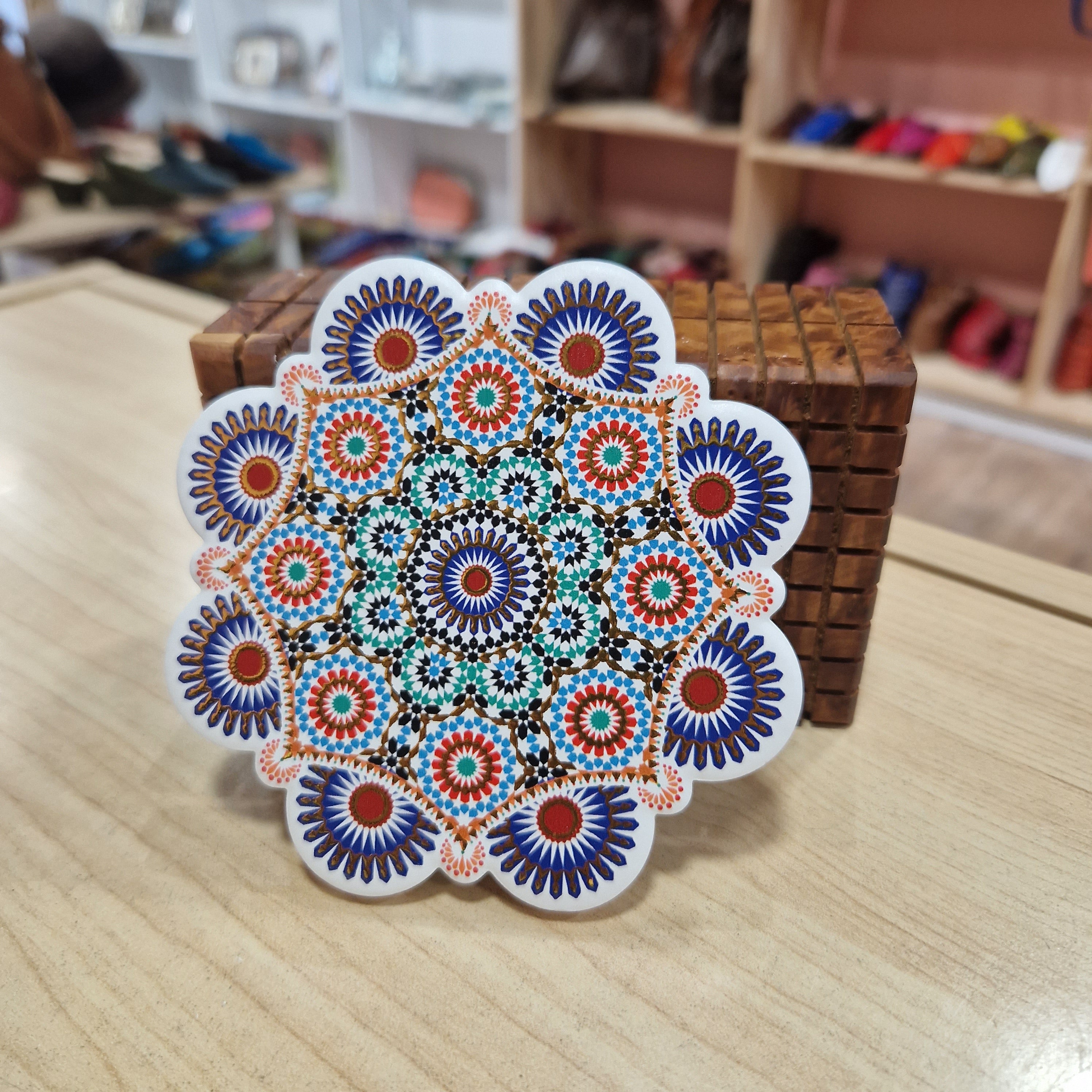 Coasters for Drinks, Ceramic Mozaic Coasters for Coffee, Mugs,