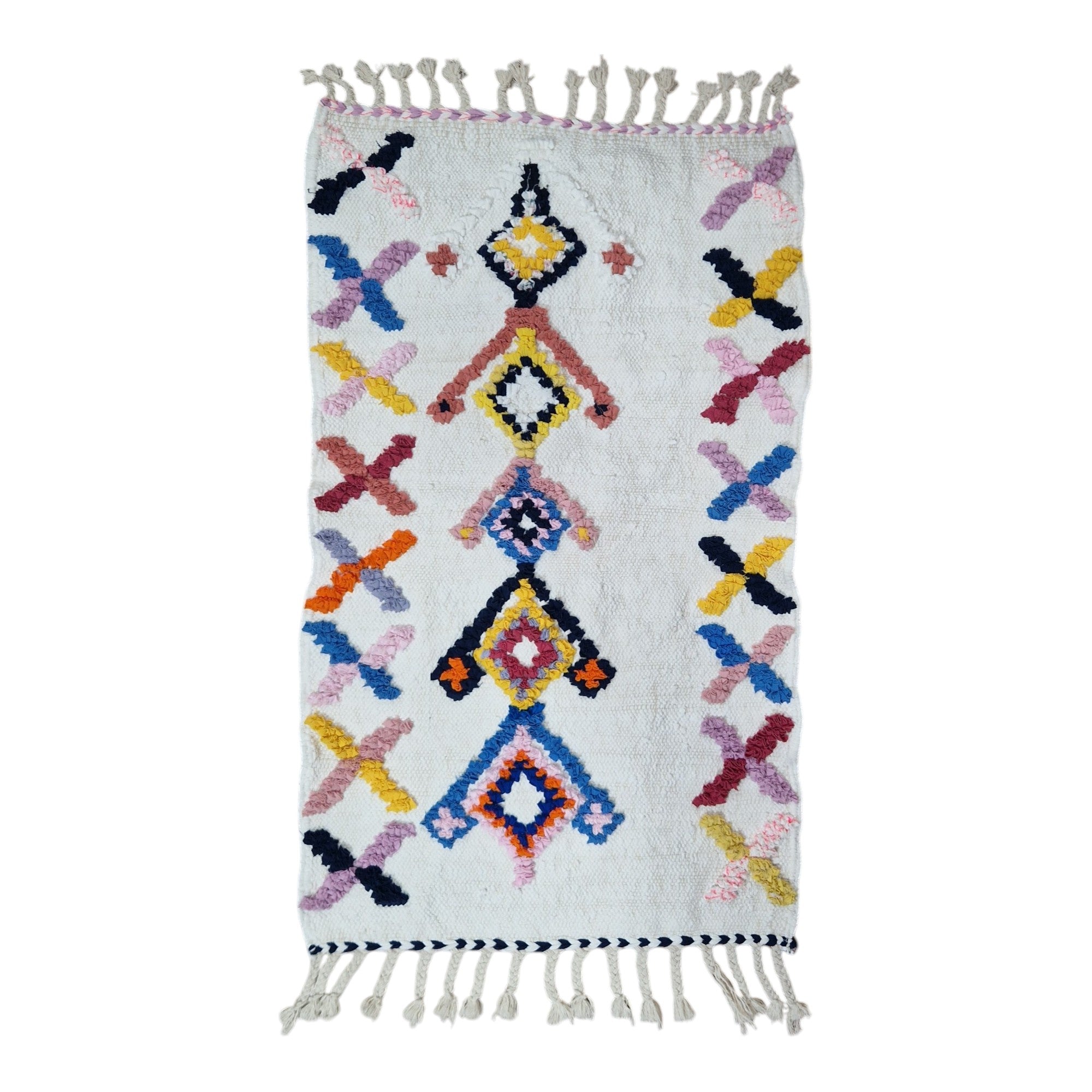 Moroccan Rug Boucharouit – Cotton 2’x 4’