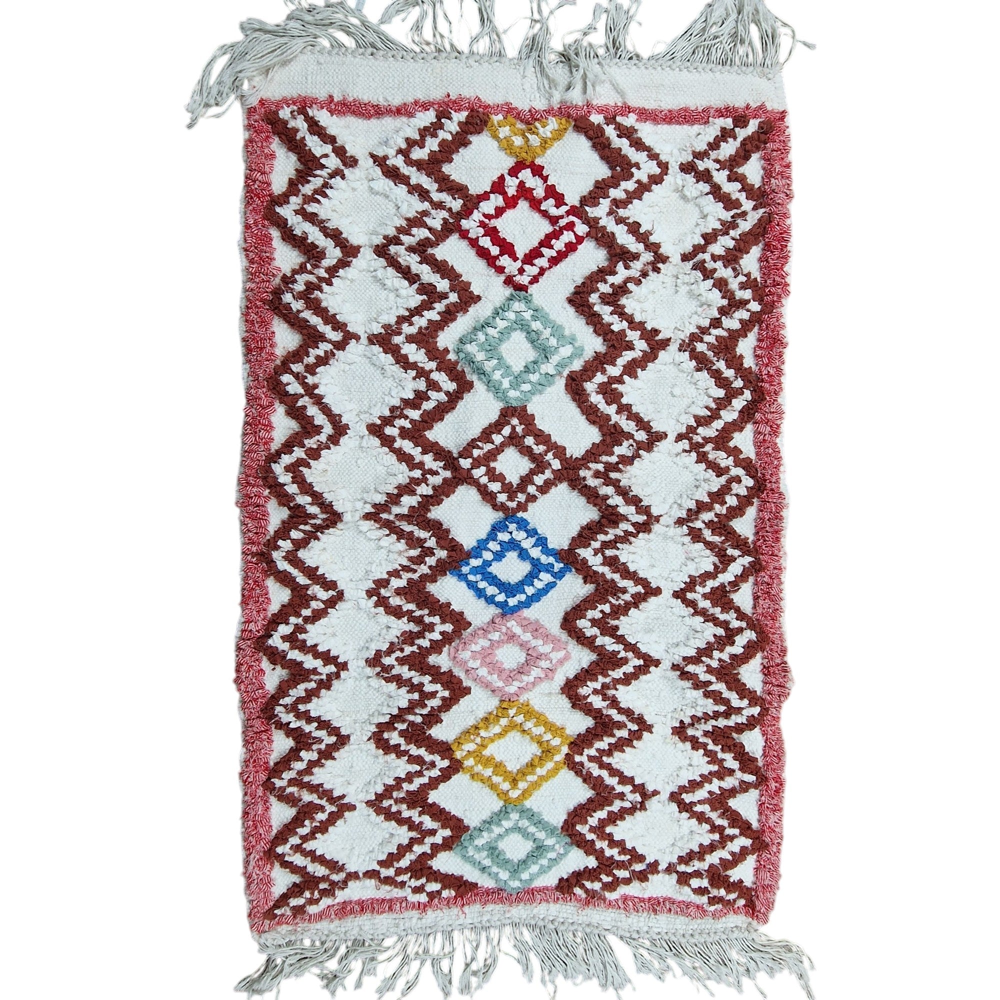 Moroccan Rug Boucharouit – Cotton 2’x 4’