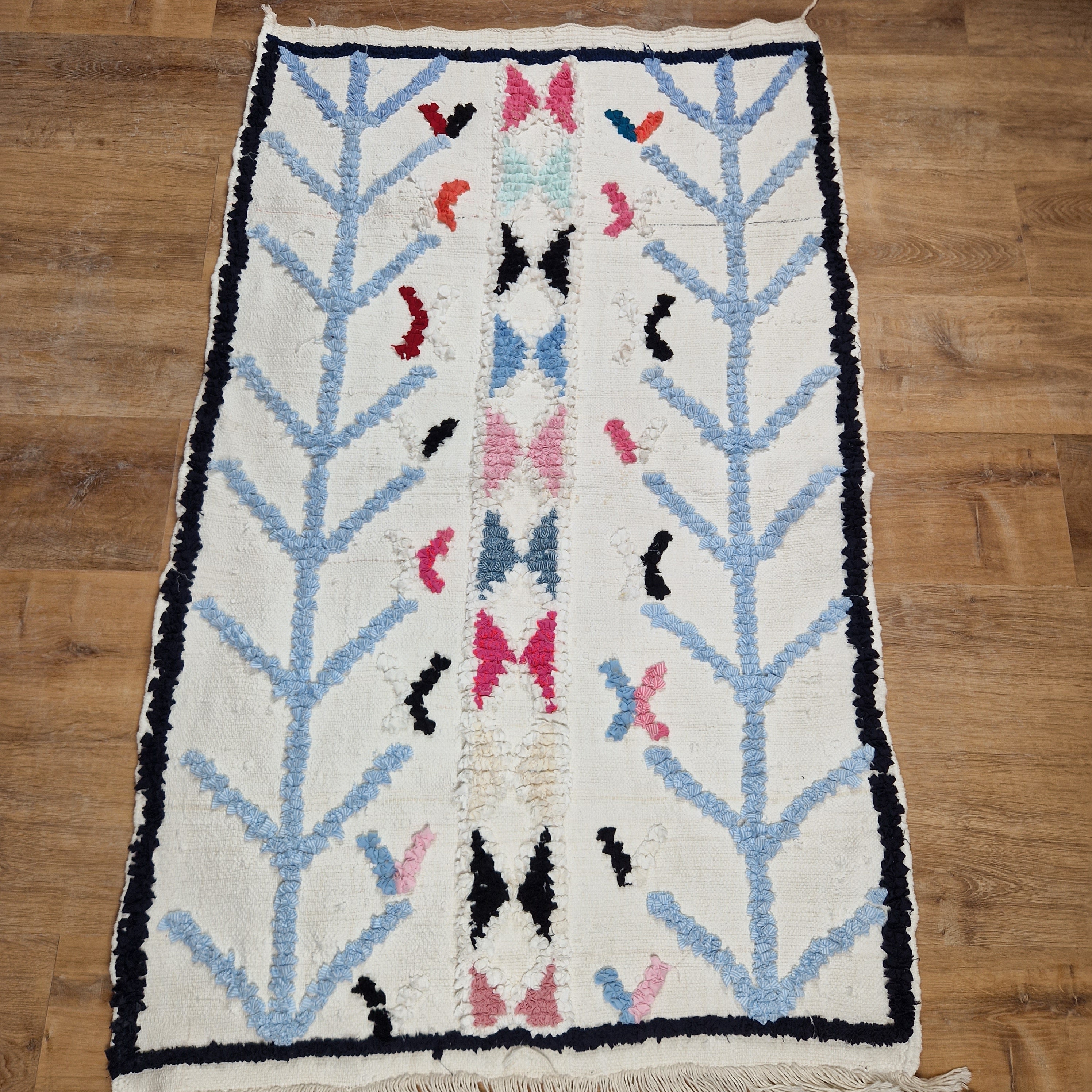 Moroccan Rug Boucharouit – Cotton 3’x 5’