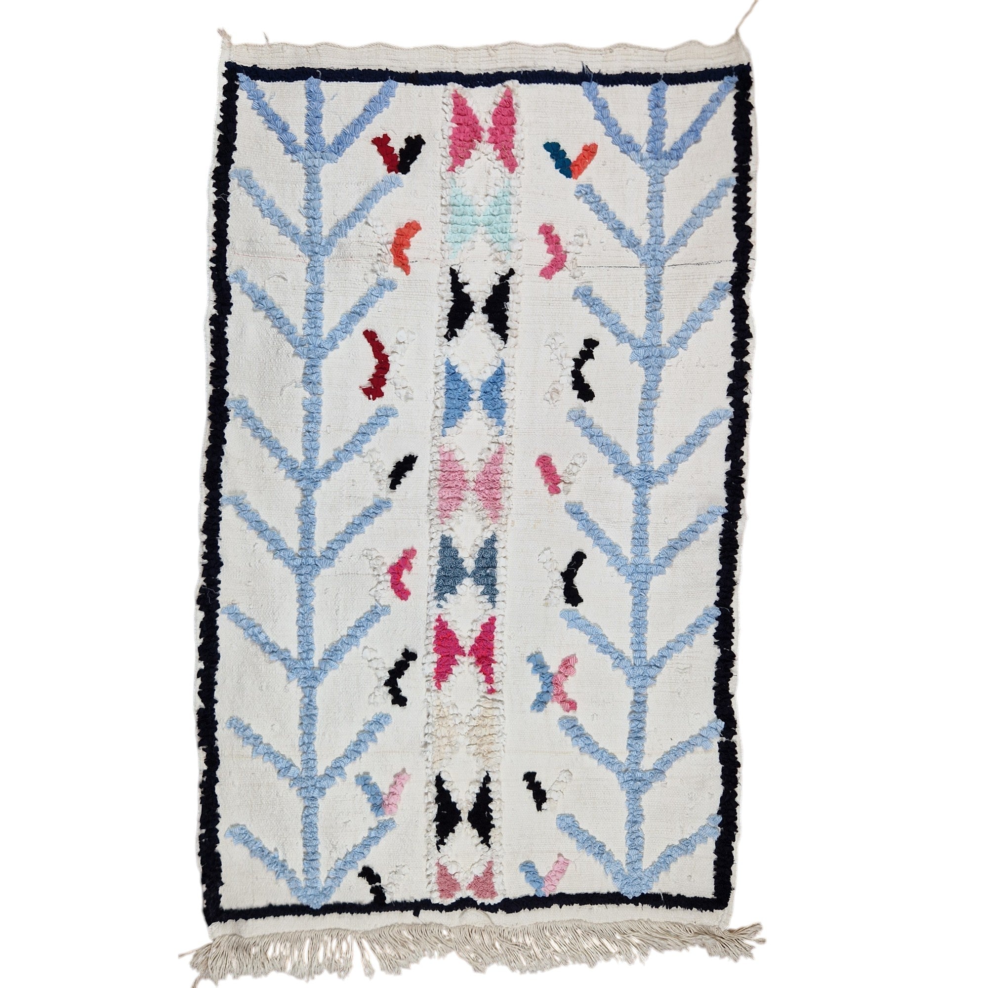 Moroccan Rug Boucharouit – Cotton 3’x 5’