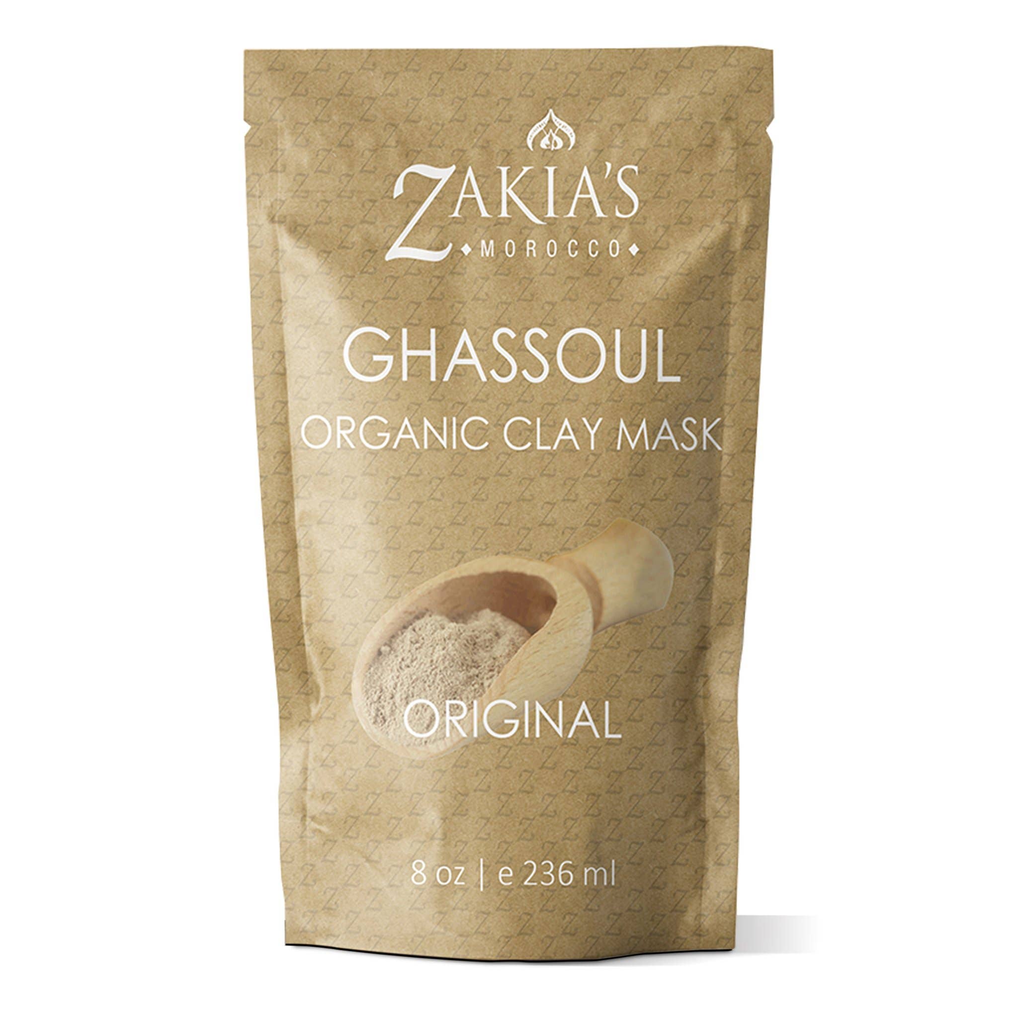 Masque à l'argile Ghassoul - Non parfumé 8 oz.