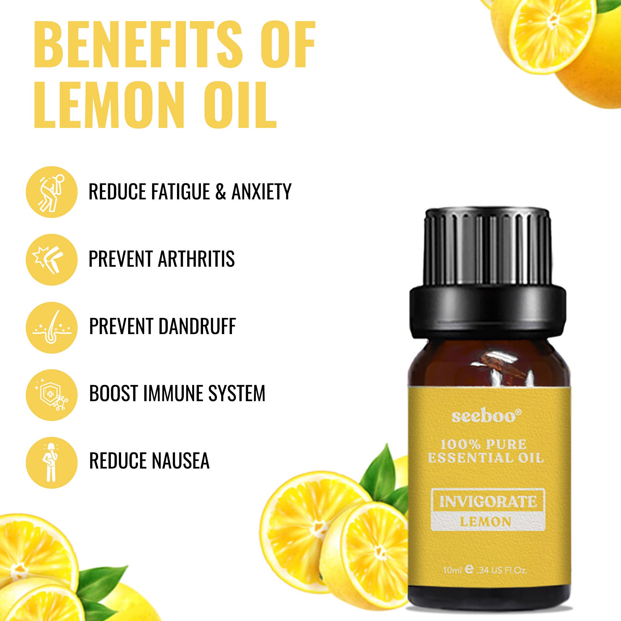 100% PURE THERAPEUTIC ESSENTIAL OIL - LEMON