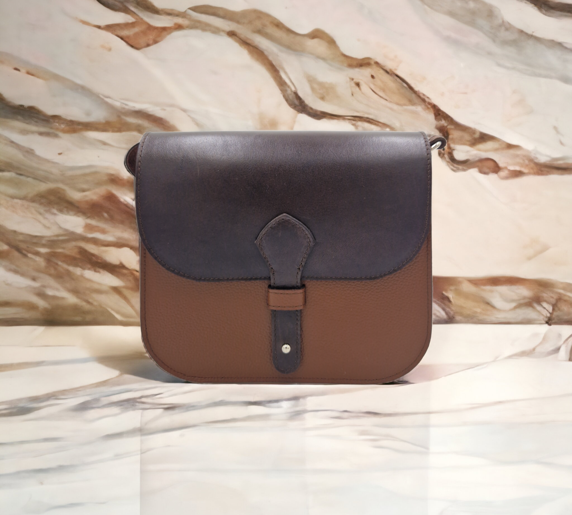 CROSSBODY BAG -BROWN