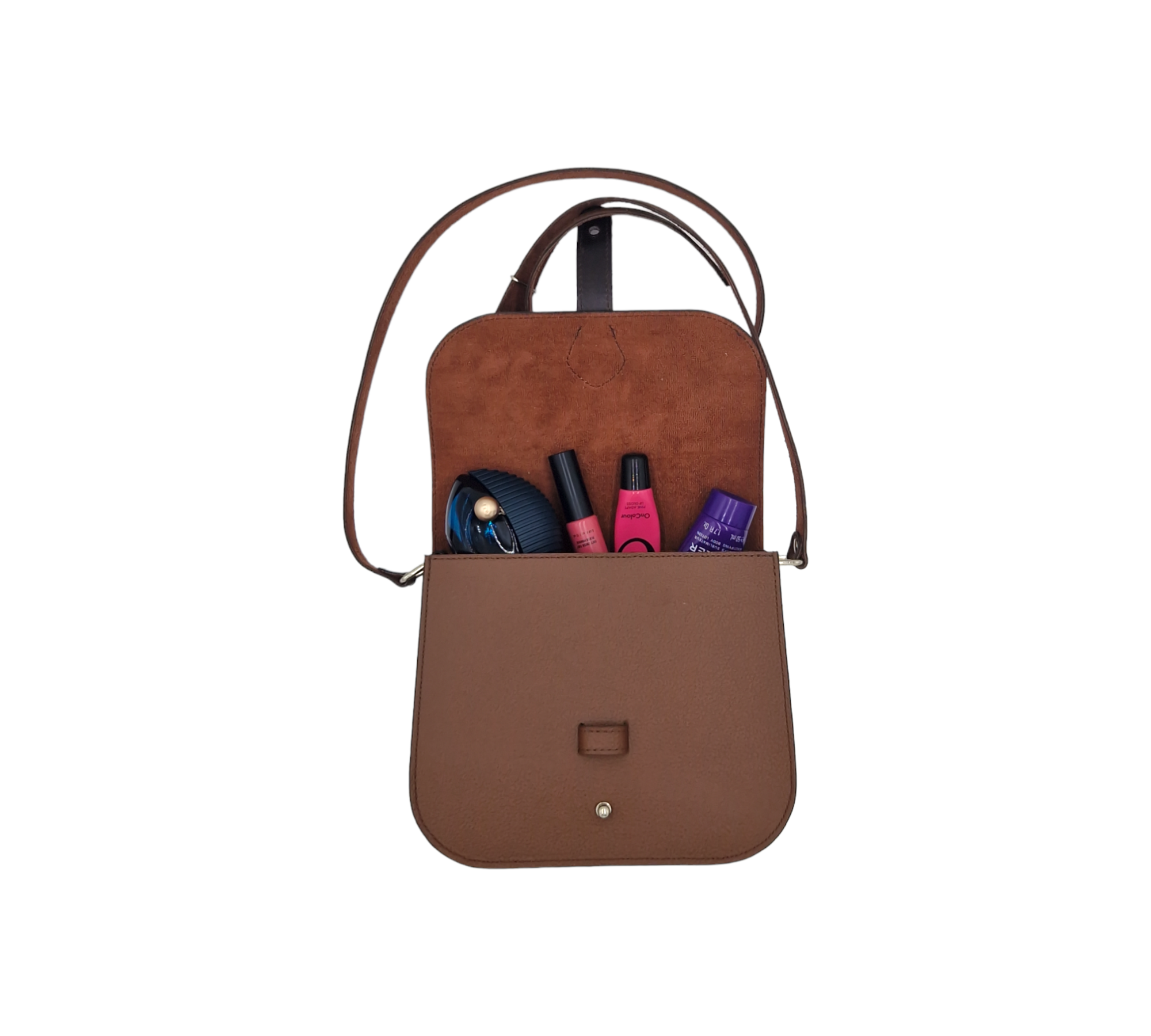 CROSSBODY BAG -BROWN