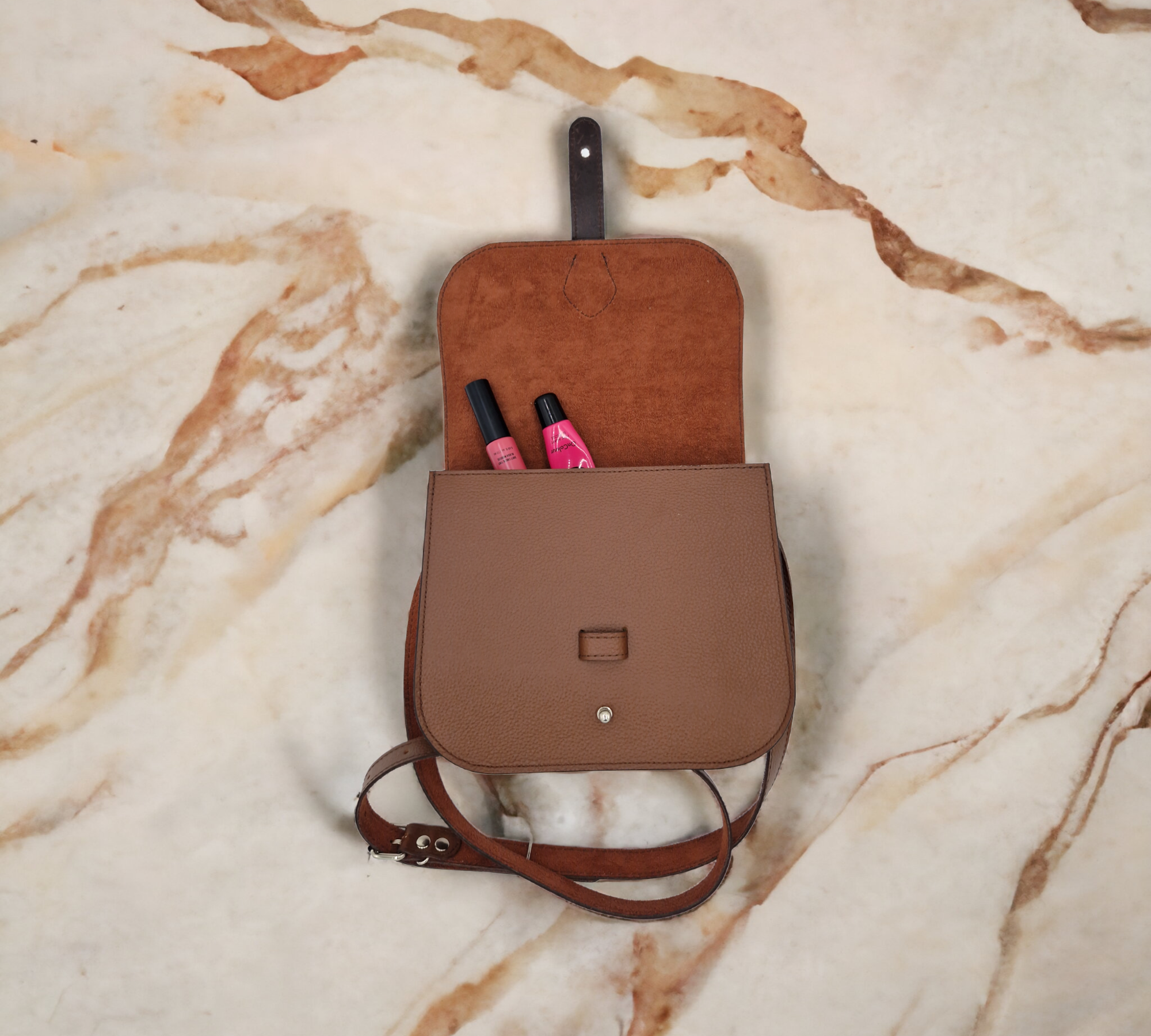 CROSSBODY BAG -BROWN