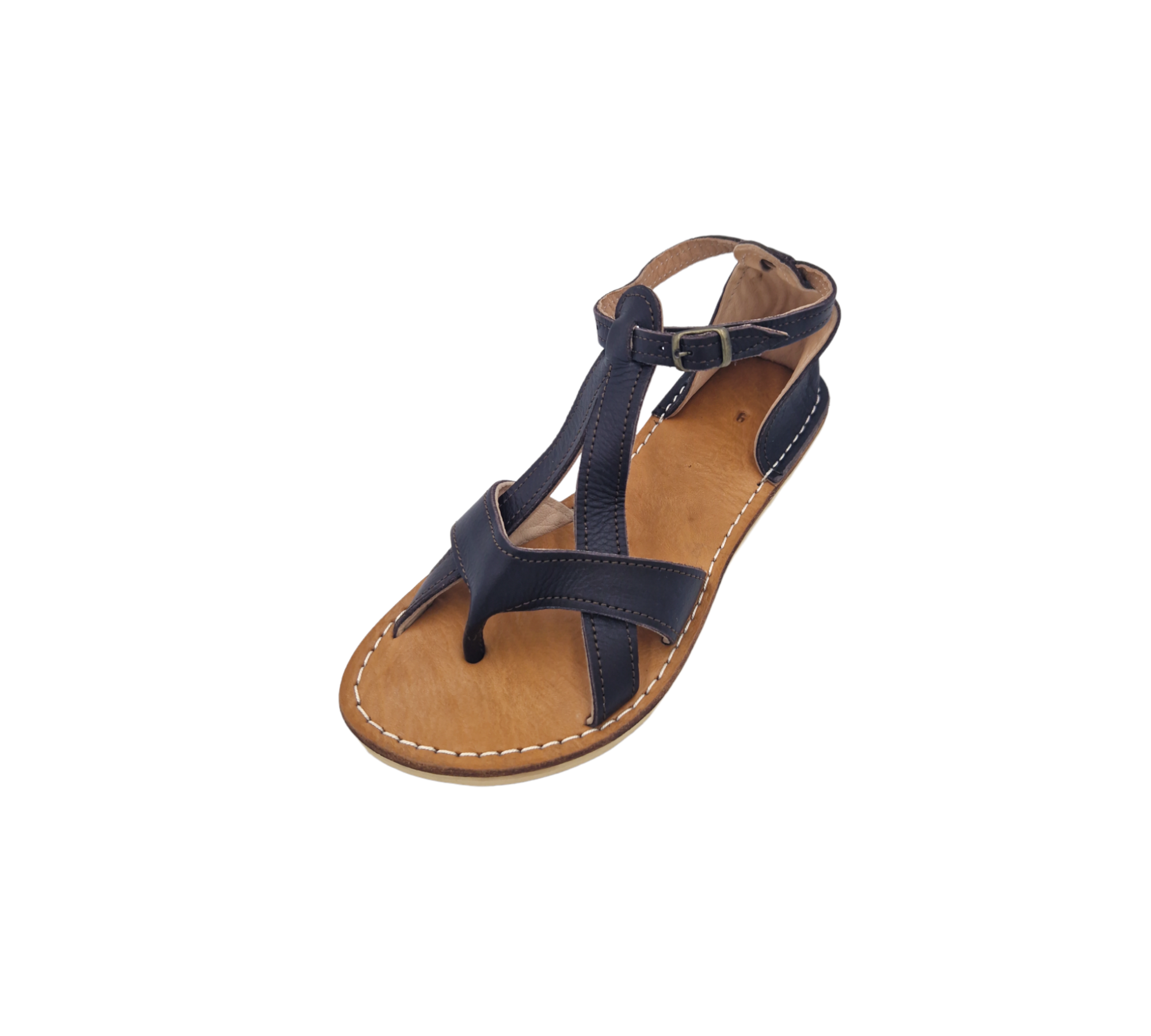 Leather Sandals for Women - Blue, Brown, Black