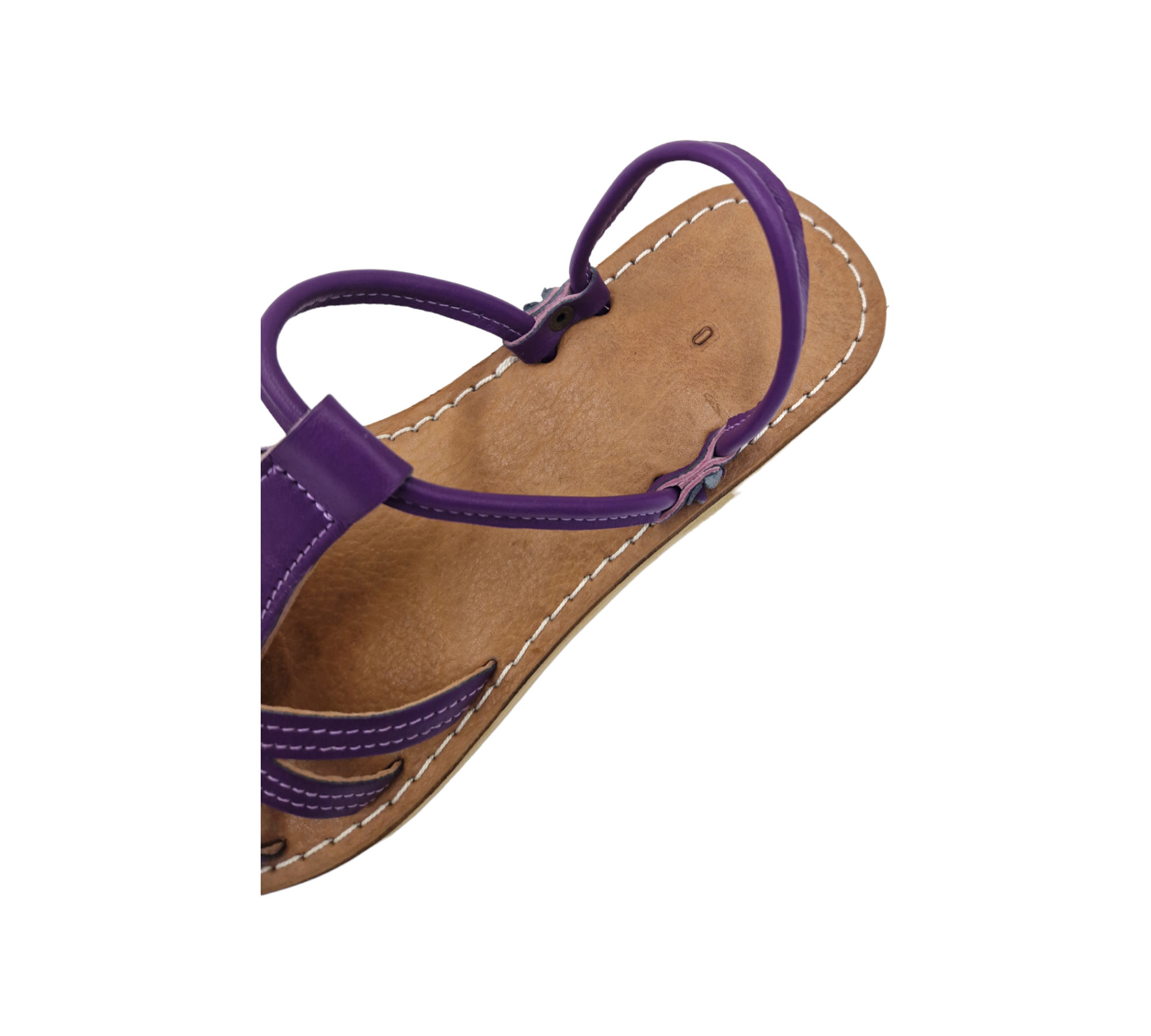 Leather Sandals for Women -Purple