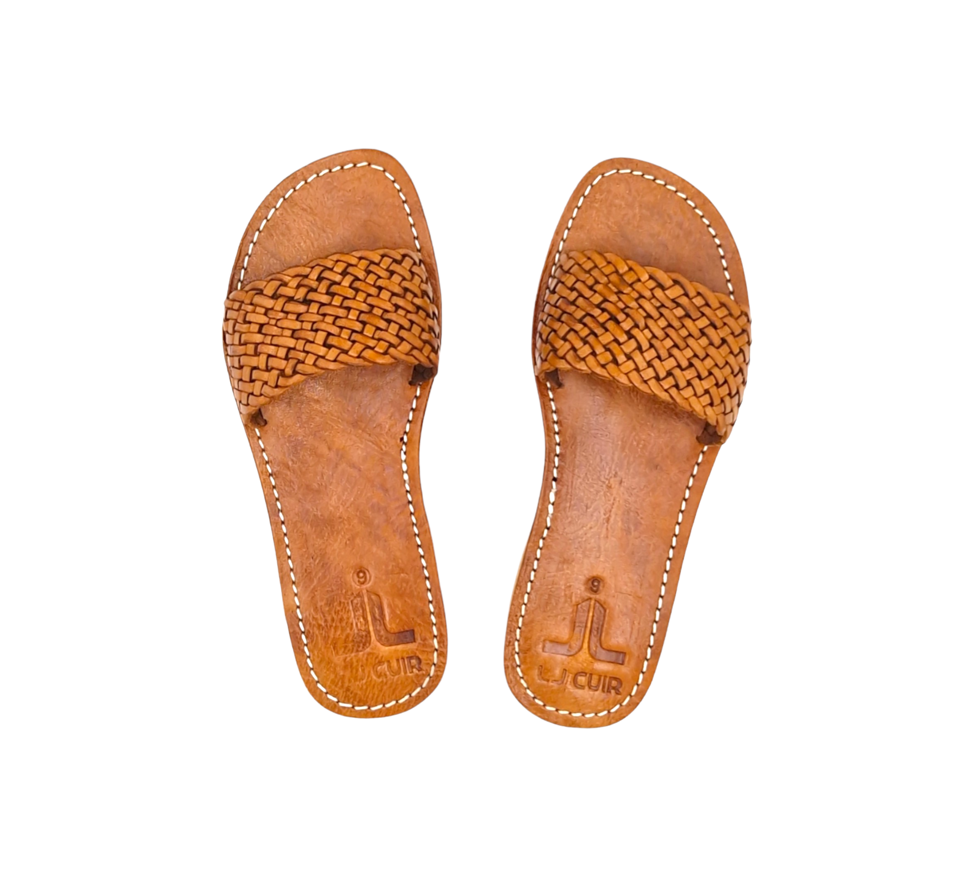 Leather Sandals for Women Brown