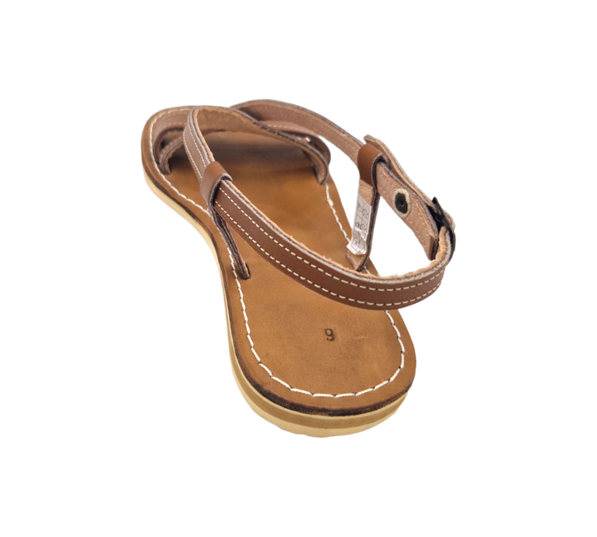 Leather Sandals for Women - Brown