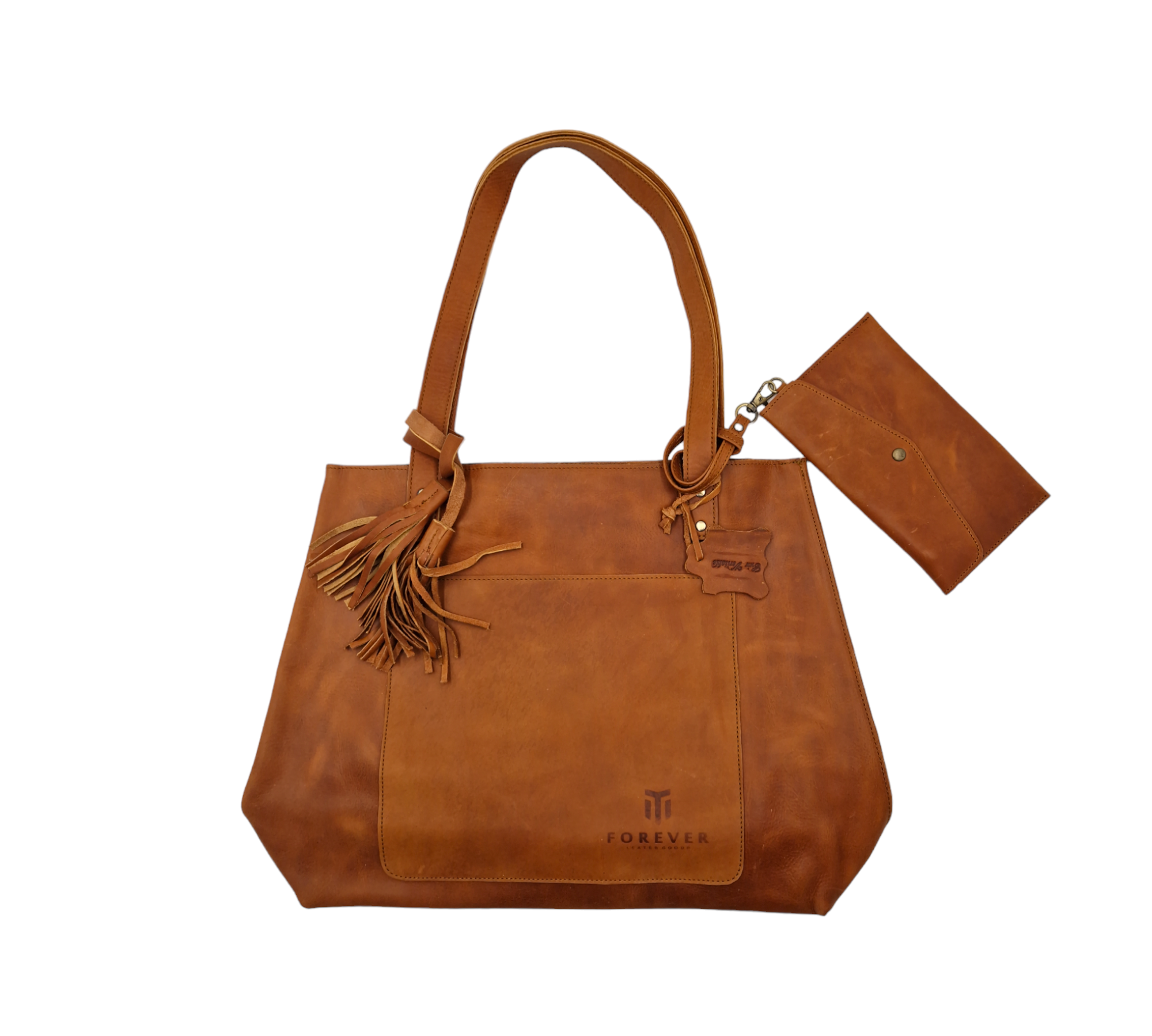 Leather Tote Bag Brown