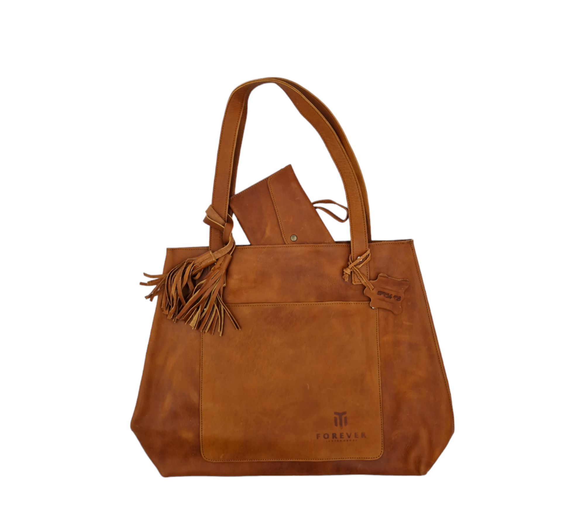 Leather Tote Bag Brown