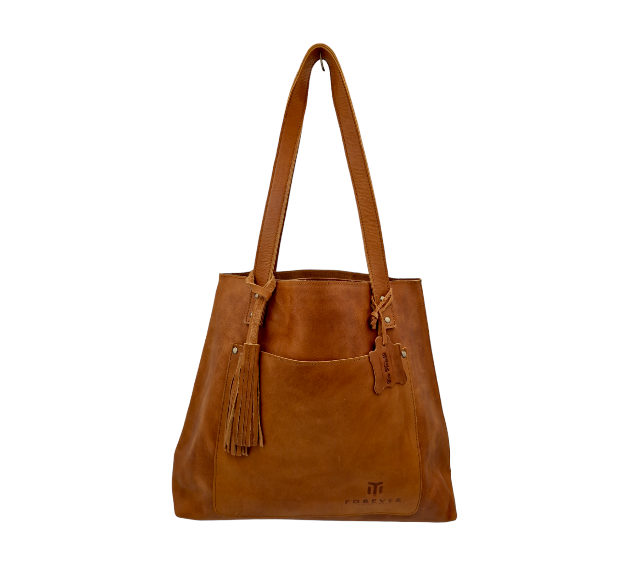 Leather Tote Bag Brown