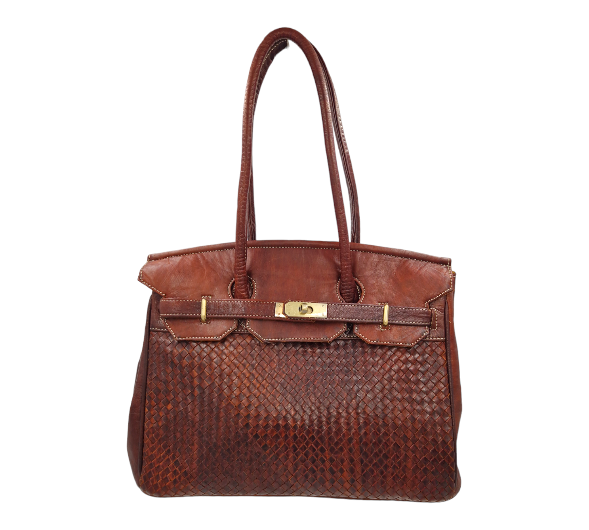 Birkin Style Leather Bag