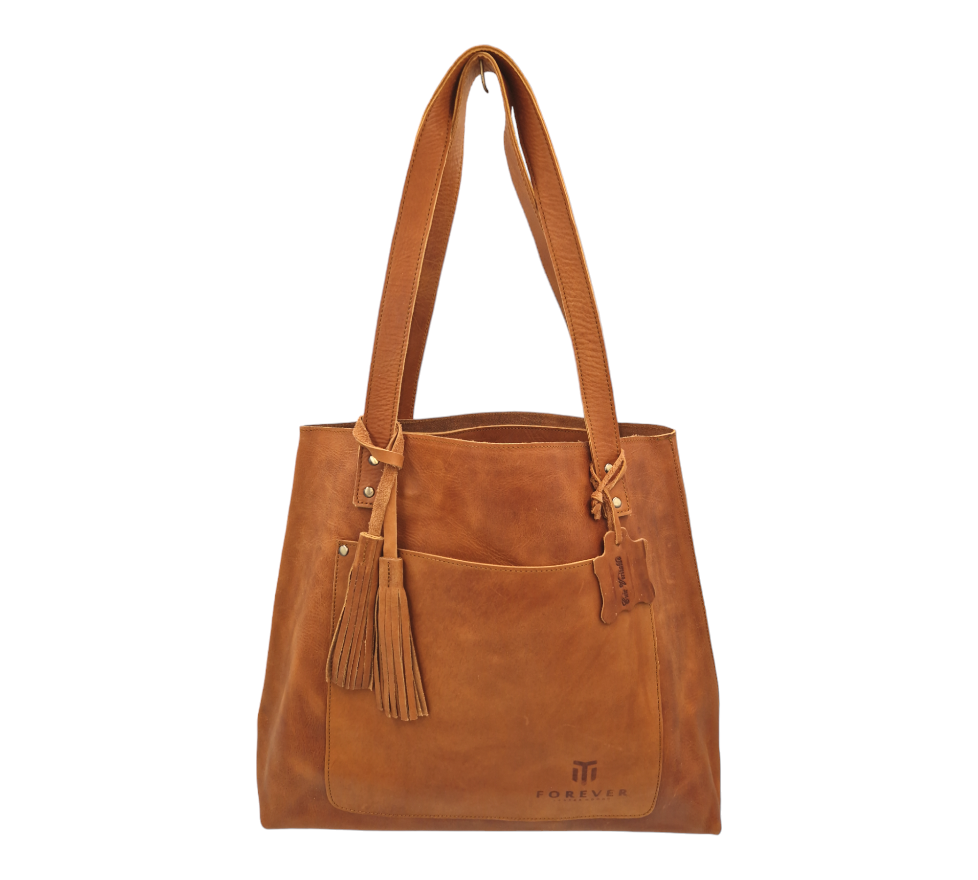 Leather Tote Bag Brown