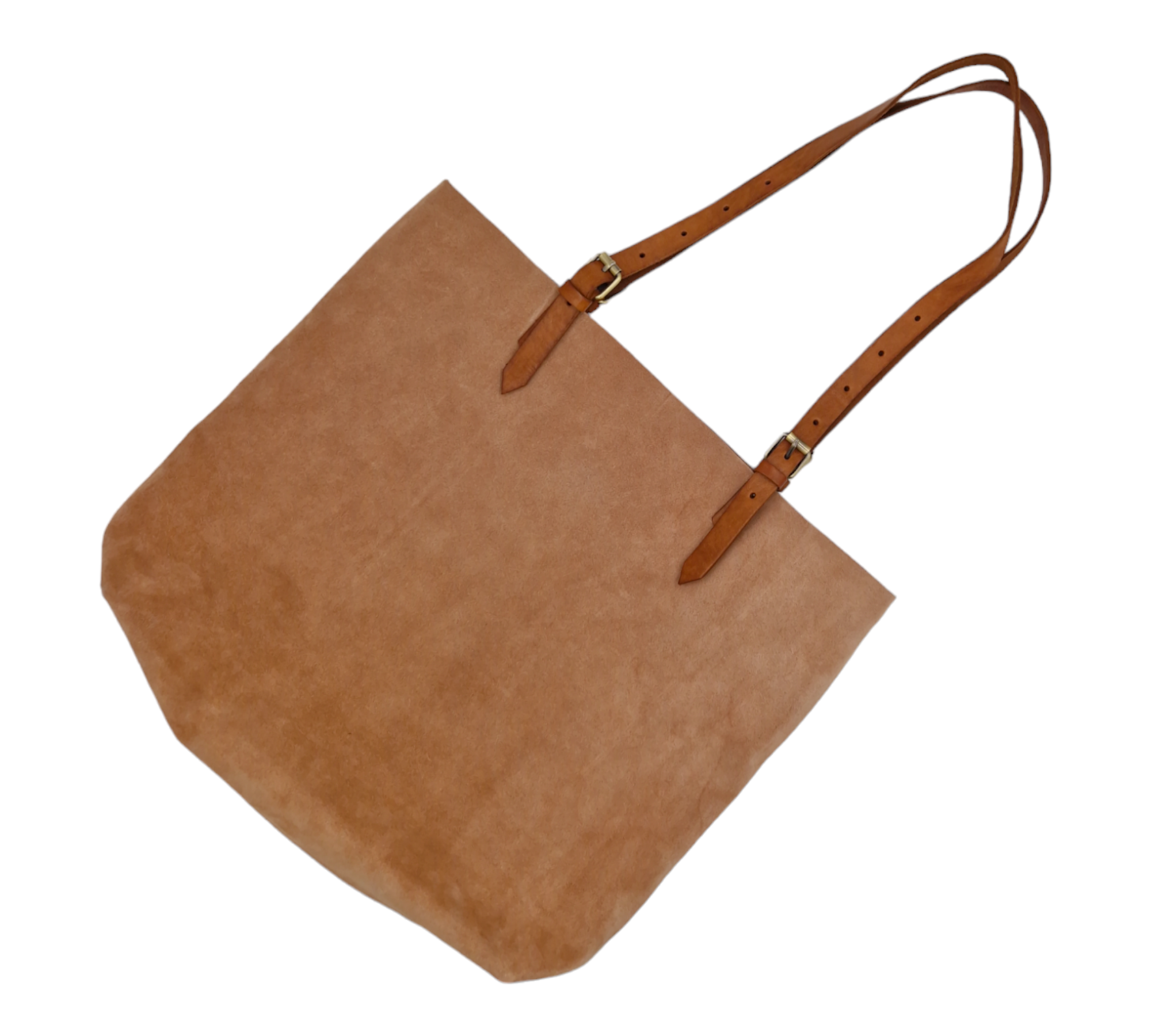 Suede Leather Tote Bag