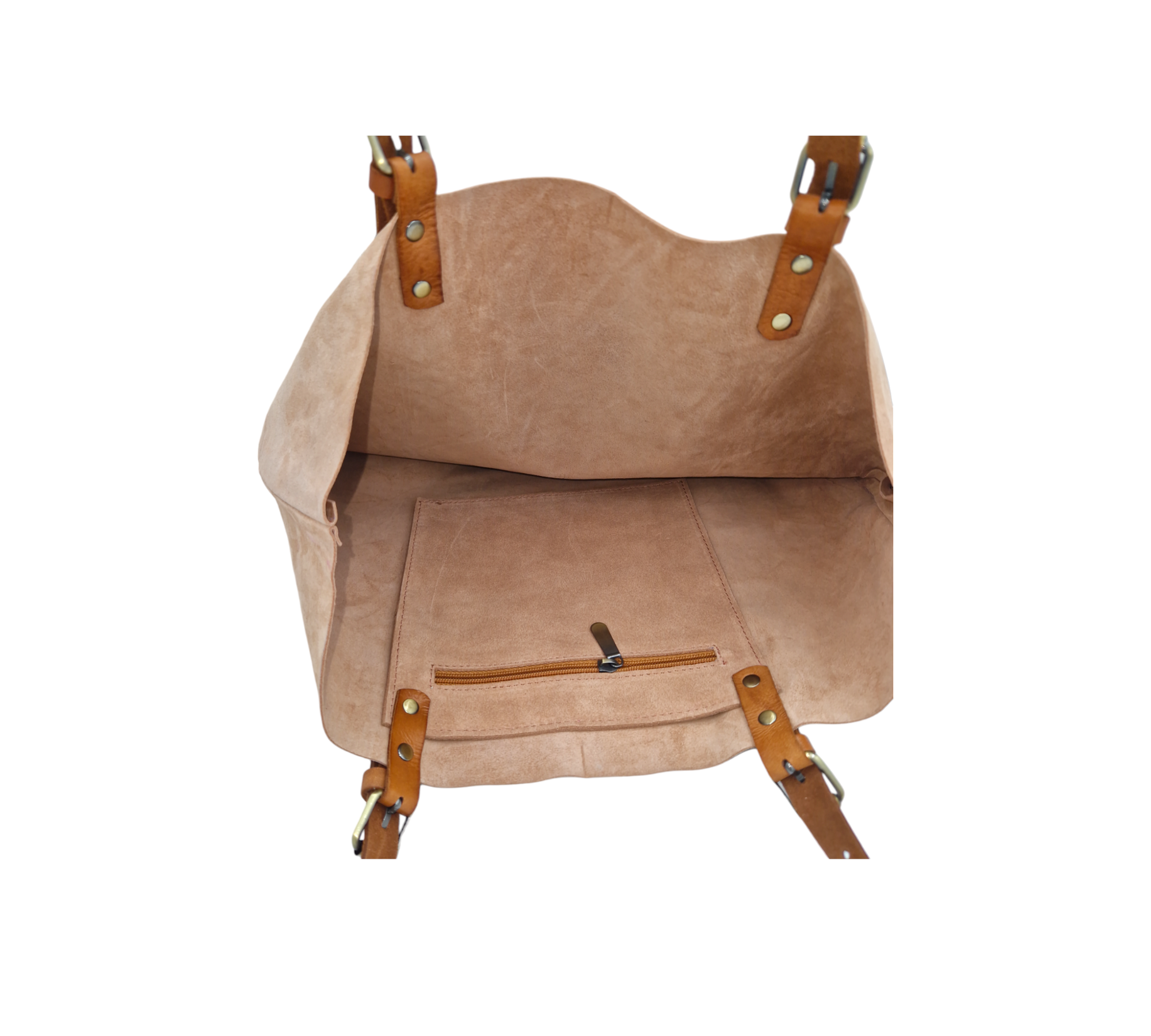 Suede Leather Tote Bag