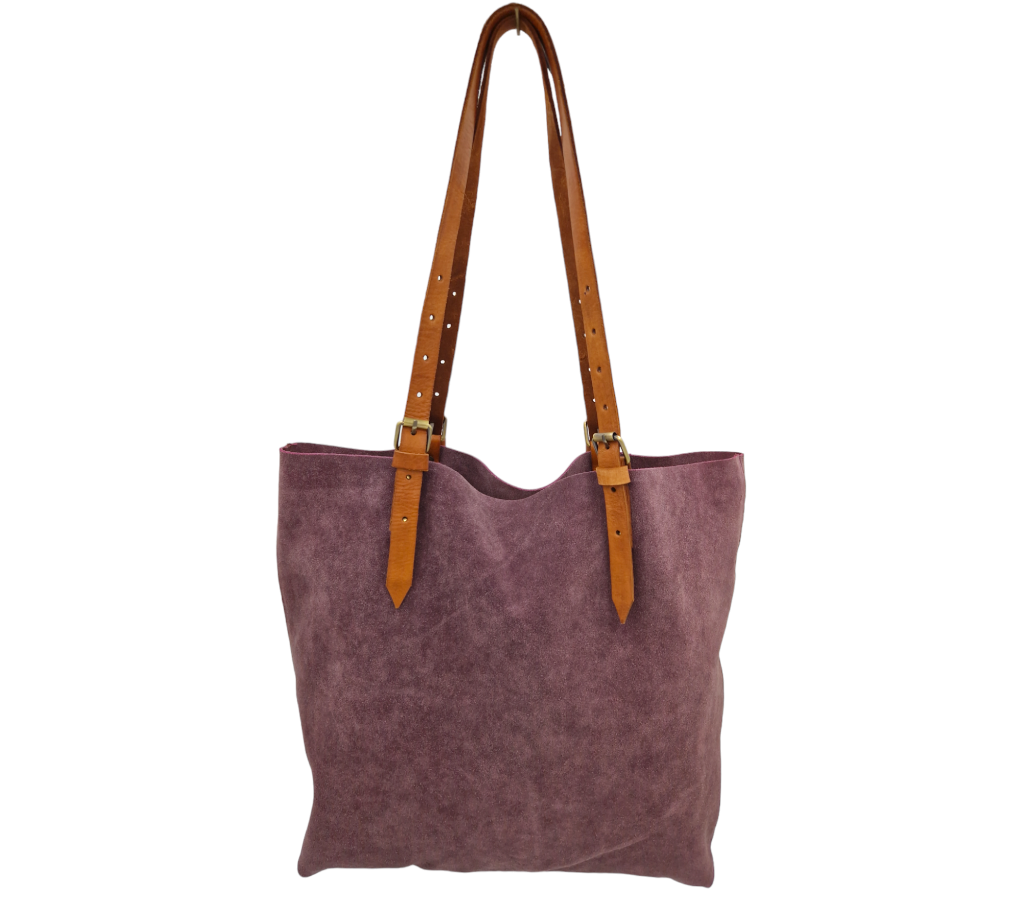 Suede Leather Tote Bag