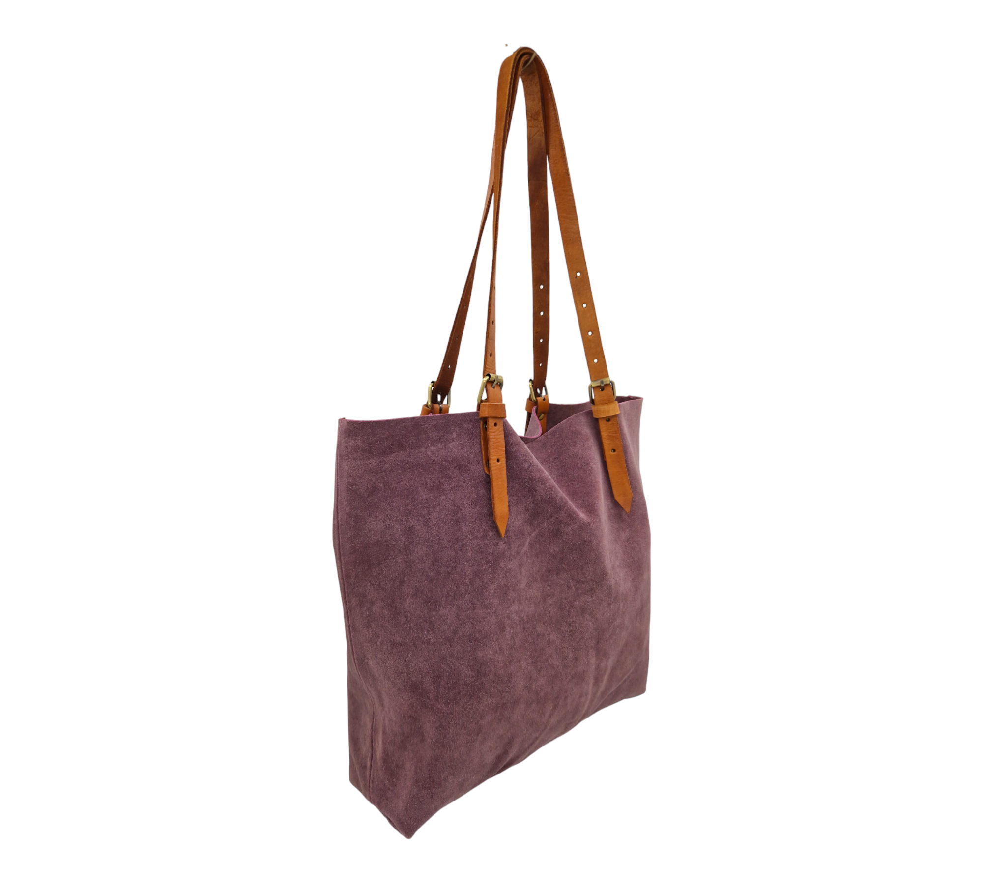 Suede Leather Tote Bag