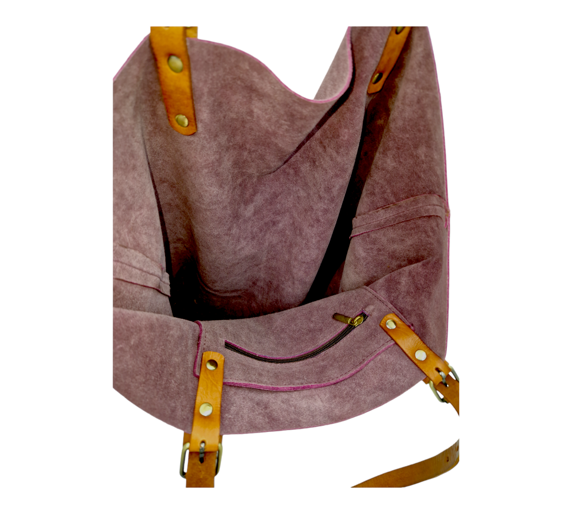 Suede Leather Tote Bag